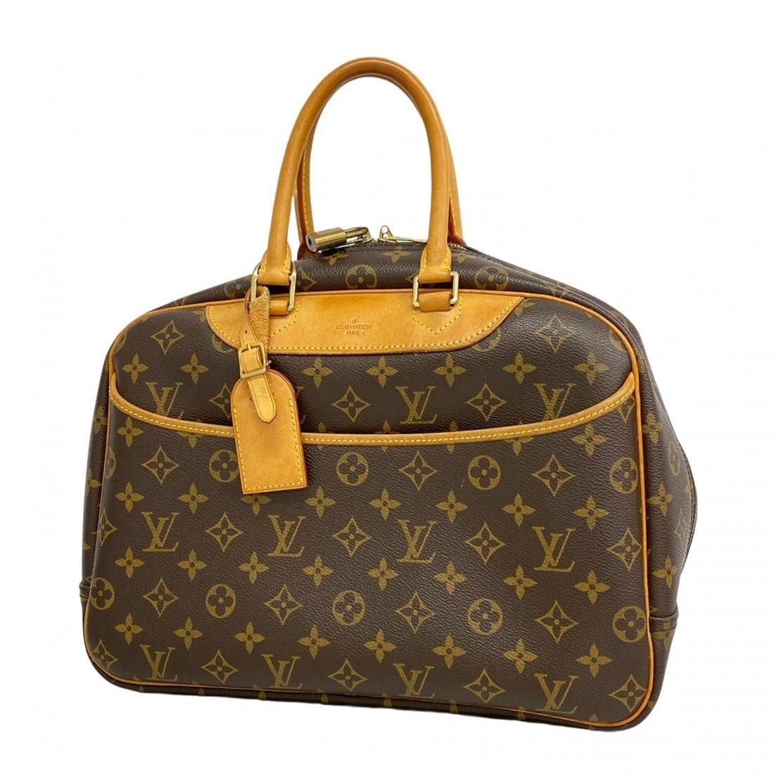 Louis Vuitton Monogram Deauville Handbag M47270 Brown Women's (1 of 10)