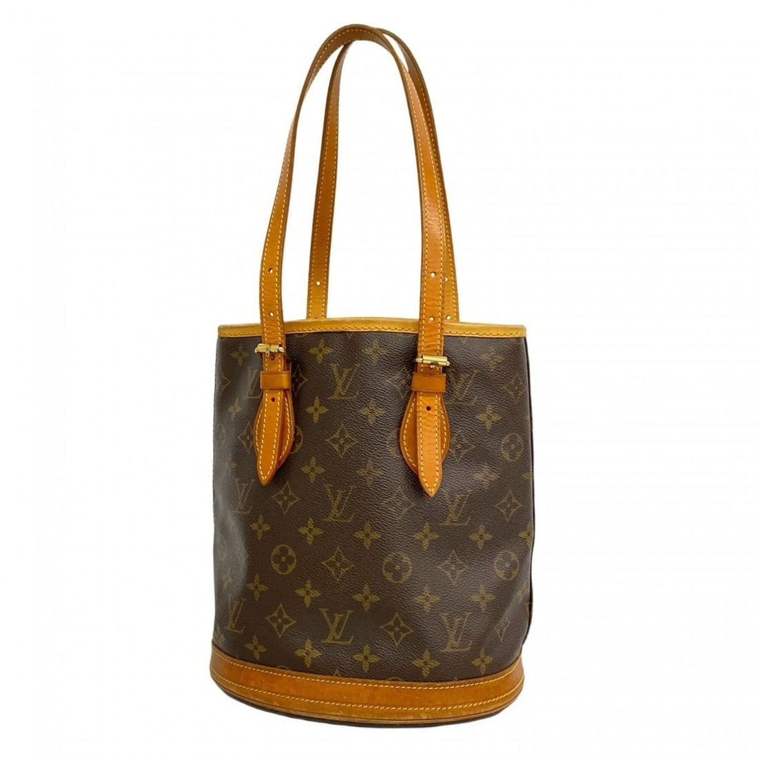 Louis Vuitton Monogram Bucket PM Tote Bag M42238 Brown (Women's): --- Catalog ---Category: SizeSize (HxWxD): 27cm x 23cm x 15.5cm / 10.62'' x 9.05'' x 6.1''Category: DesignType: Tote bagColor: BrownGender: WomenCategory: GeneralMPN: M42238Brand: Louis Vuitton--- Ite