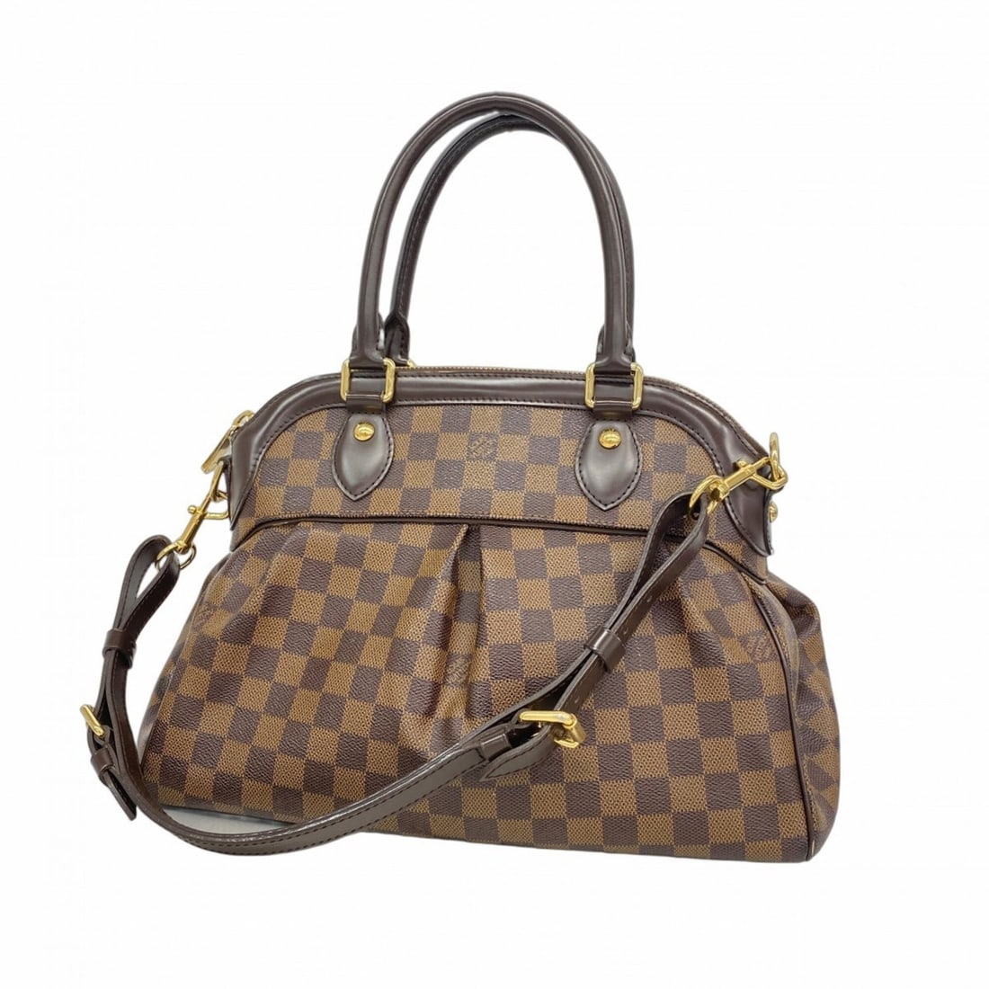 Louis Vuitton Damier Trevi PM Handbag N51997 Ebene 2-way bag for women: --- Catalog ---Category: SizeSize (HxWxD): 25.5cm x 34cm x 15cm / 10.03'' x 13.38'' x 5.9''Category: DesignType: HandbagColor: EbeneGender: WomenCategory: GeneralMPN: N51997Brand: Louis Vuitton--- Ite
