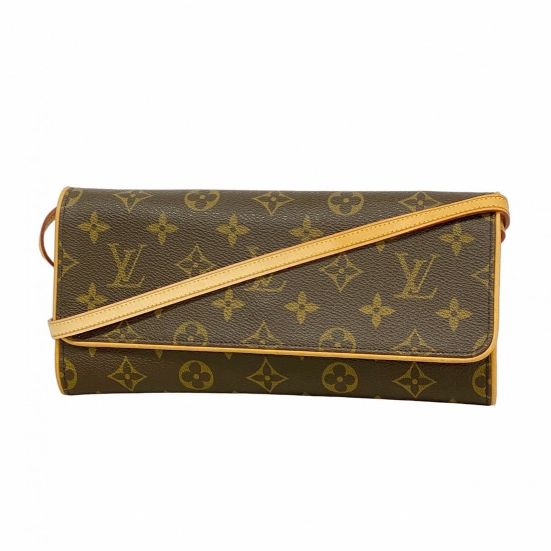 Louis Vuitton Monogram Pochette Twin GM Shoulder Bag M51852 Brown Women's: --- Catalog ---Category: SizeSize (HxWxD): 12cm x 24.5cm x 3cm / 4.72'' x 9.64'' x 1.18''Category: DesignType: Shoulder bagColor: BrownGender: WomenCategory: GeneralMPN: M51852Brand: Louis Vuitton--- 