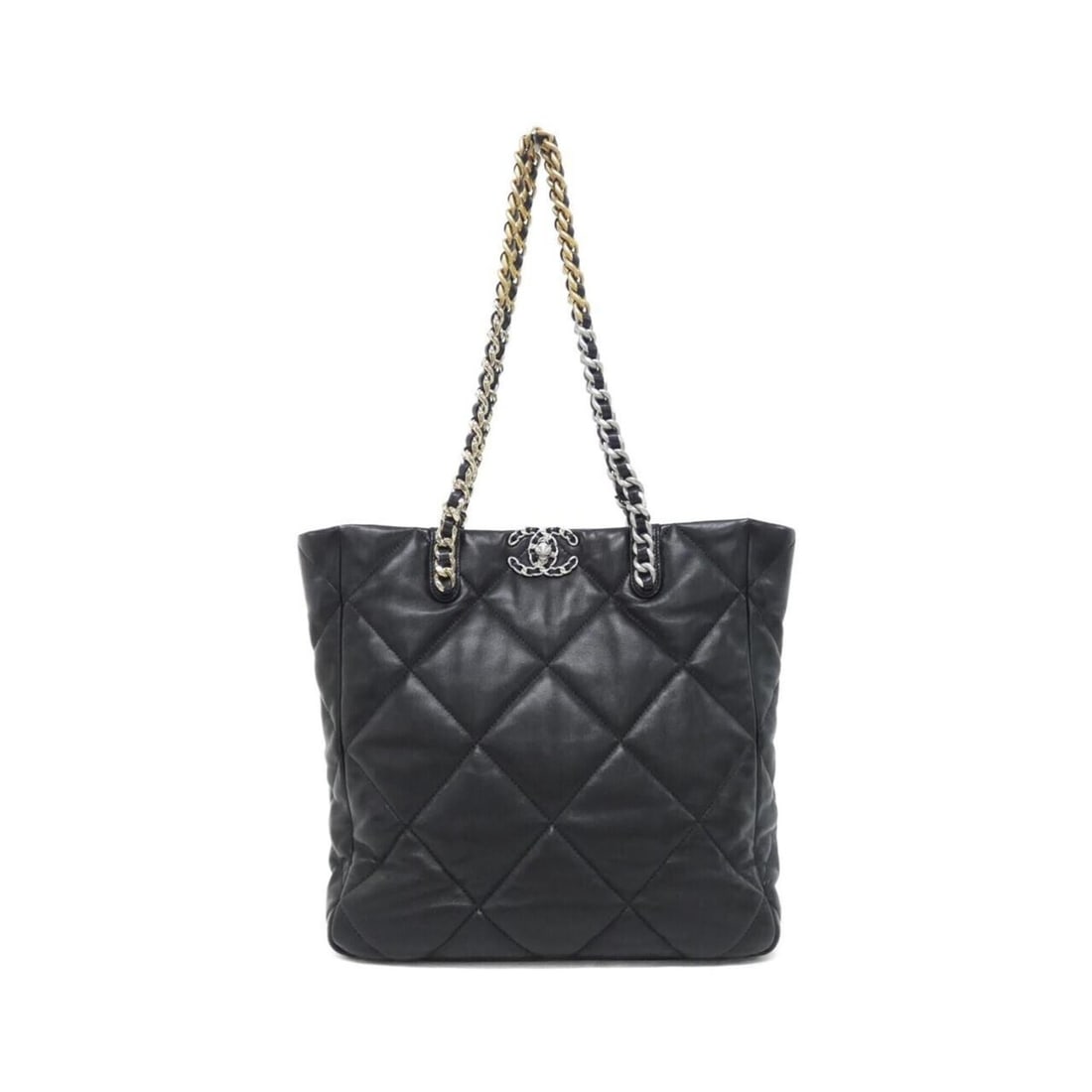Chanel 19 line AS3519 shoulder bag: --- Catalog ---Category: SizeSize (HxWxD): 30cm x 28cm x 9cm / 11.81'' x 11.02'' x 3.54''Category: DesignType: Shoulder bagColor: BlackGender: WomenMaterial: Leather Hardware Color: Gold, SilverLeathe