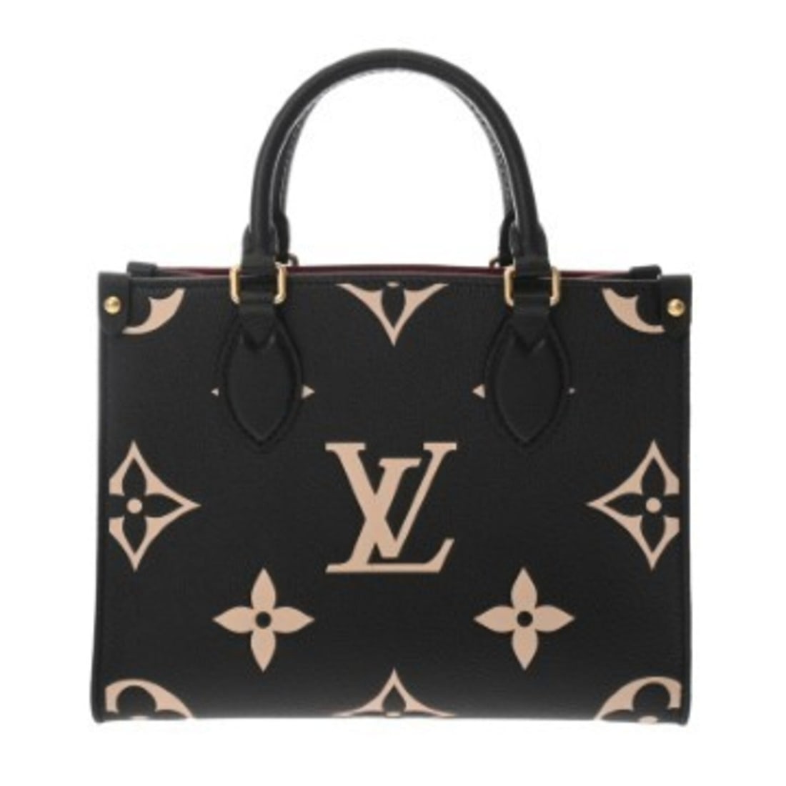 LOUIS VUITTON Louis Vuitton Monogram Empreinte OnTheGo PM 2WAY Black Beige M45659 Women's Leather: --- Catalog ---Category: SizeSize (HxWxD): 19cm x 25cm x 11cm / 7.48'' x 9.84'' x 4.33''Category: DesignType: HandbagColor: Beige, BlackGender: WomenMaterial: Leather Category: GeneralMPN: M45659Brand