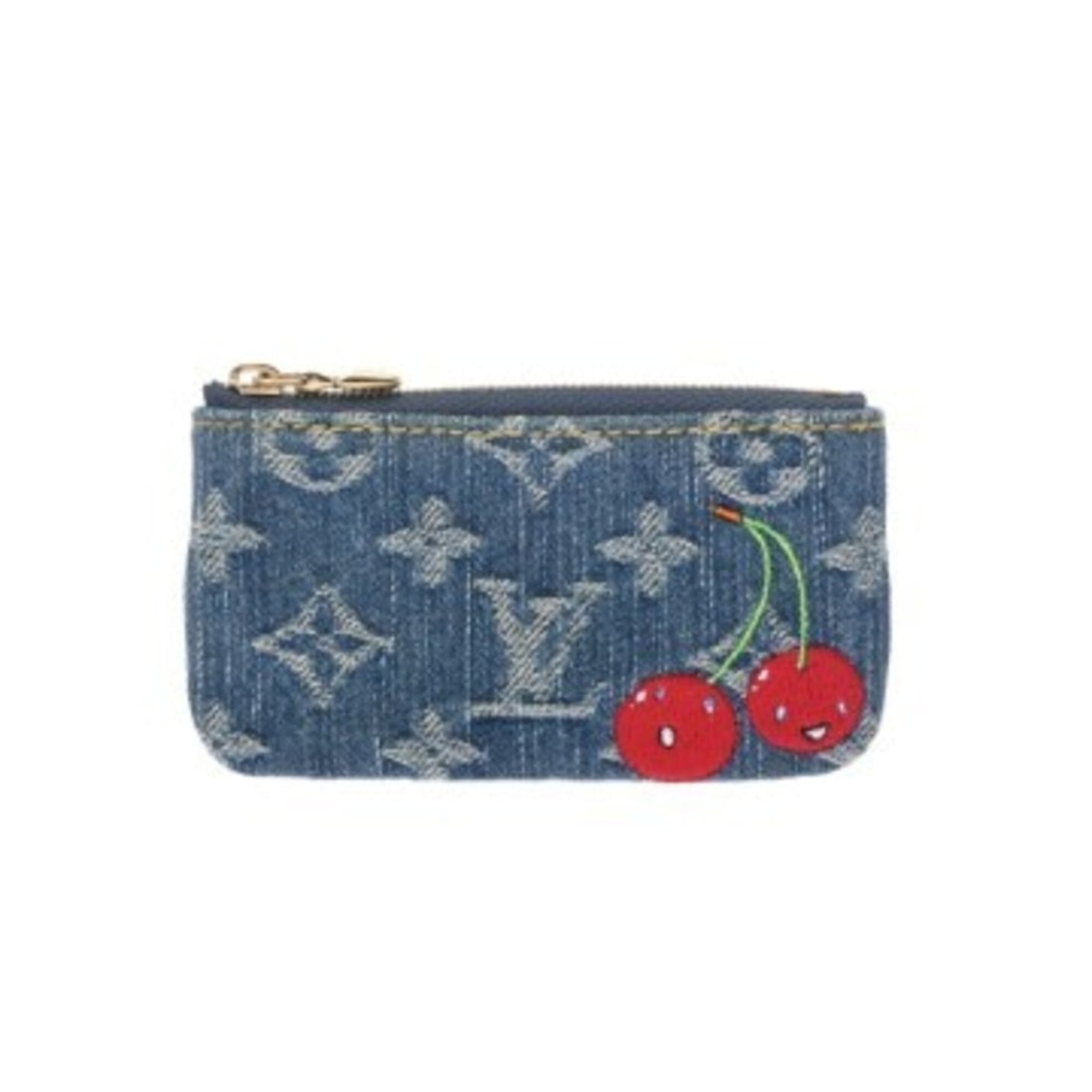 LOUIS VUITTON Louis Vuitton Monogram Cherry Pochette Clé Takashi Murakami Collaboration Brown: --- Catalog ---Category: SizeSize (HxWxD): 6cm x 12cm / 2.36'' x 4.72''Category: DesignType: Coin purse/coin caseColor: Blue, Brown, Monogram CherryGender: Men,WomenMaterial: Monogram , Denim Category