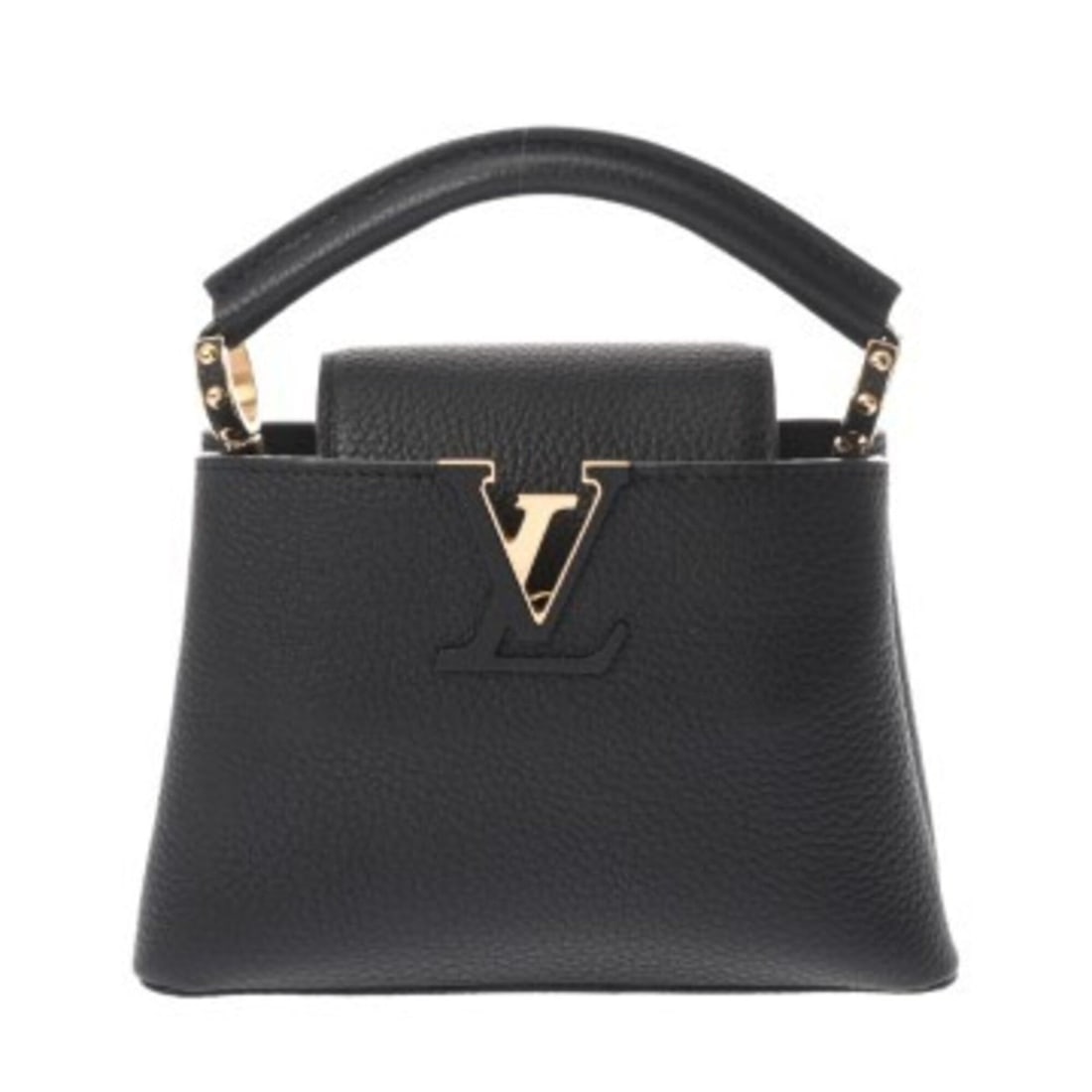 LOUIS VUITTON Capucines MINI Noir M24729 Women's Taurillon Leather Handbag A Rank Used Ginzo: --- Catalog ---Category: SizeSize (HxWxD): 15.5cm x 20cm x 7.5cm / 6.1'' x 7.87'' x 2.95''Category: DesignType: HandbagColor: NoirGender: WomenMaterial: Leather Leather/Fur Type: Taurillon leatherCate