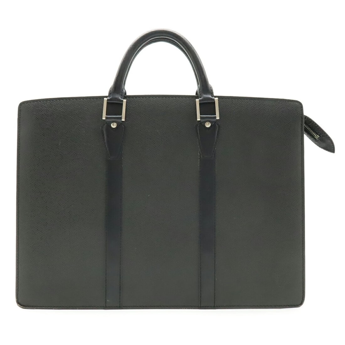 LOUIS VUITTON Louis Vuitton Taiga Port Document Rosan Handbag Ardoise Black (Shoulder strap missing): --- Catalog ---Category: SizeSize (HxWxD): 30.5cm x 41.5cm x 8cm / 12'' x 16.33'' x 3.14''Category: DesignType: BriefcaseColor: ArdoiseGender: MenMaterial: Taiga leather , Leather Category: GeneralBra
