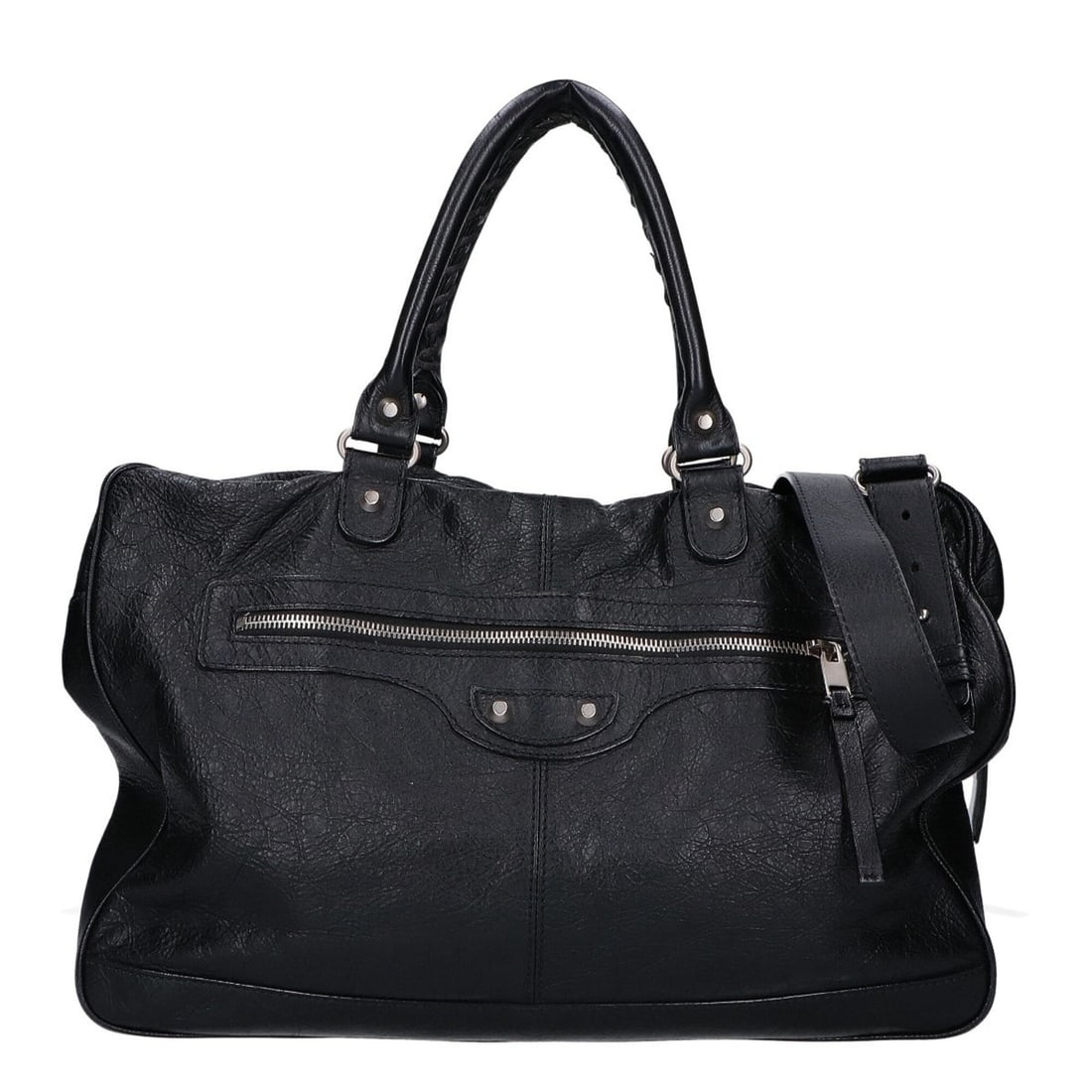 BALENCIAGA 340134 Agneau Mini Folder Shoulder Bag Business Briefcase Black Men's: --- Catalog ---Category: SizeSize (HxWxD): 30cm x 41cm x 9cm / 11.81'' x 16.14'' x 3.54''Category: DesignType: Briefcase, Shoulder bagColor: BlackGender: MenMaterial: Leather Leather/Fur Type: Lambski