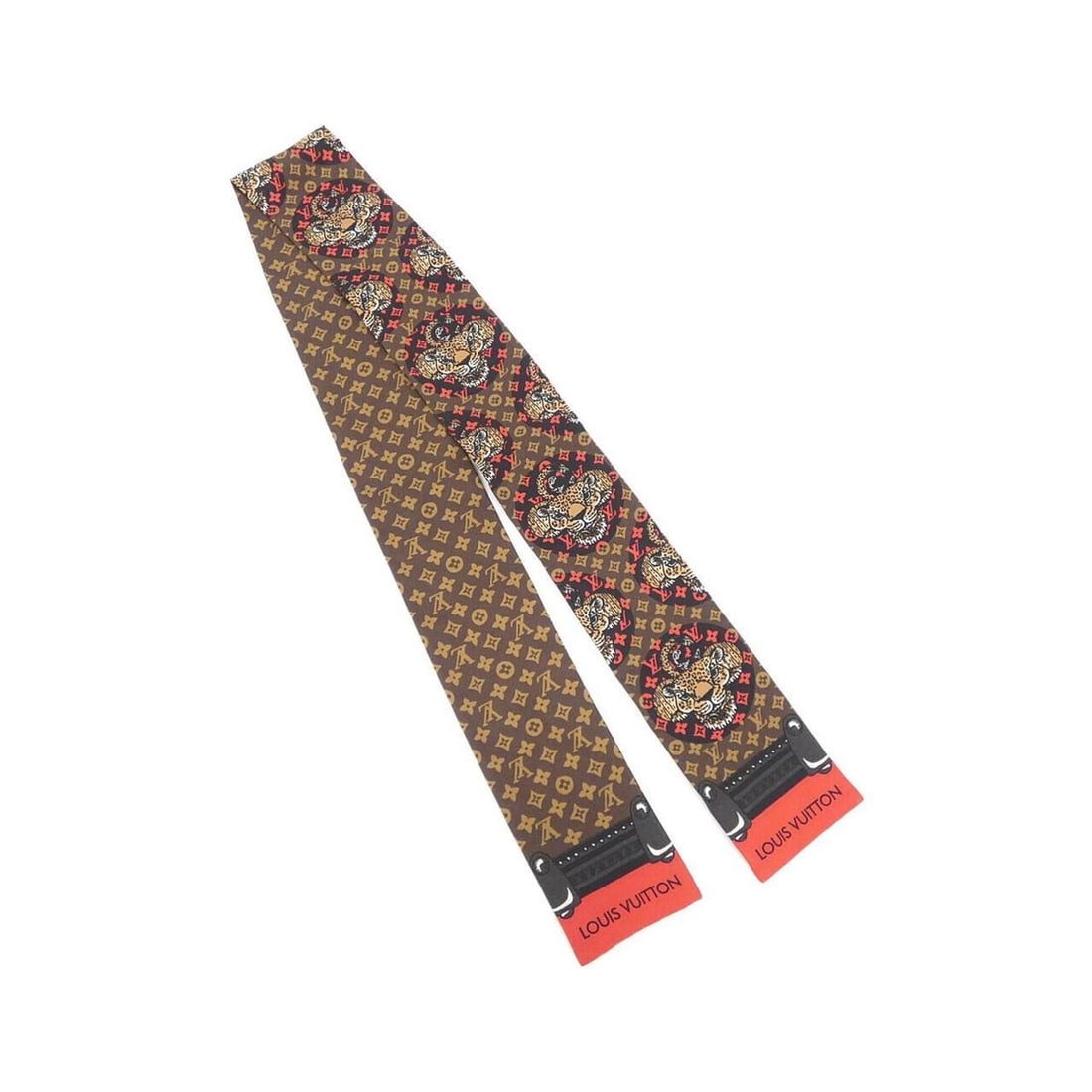 Louis Vuitton Bandeau Monogram Animal M70701 Scarf/Muffler: --- Catalog ---Category: SizeSize (LxW): 1.2m x 8cm / 47.24'' x 3.14''Category: DesignType: ScarfColor: BrownGender: WomenMaterial: Silk Category: GeneralBrand: Louis Vuitton--- Item List ---Section: 