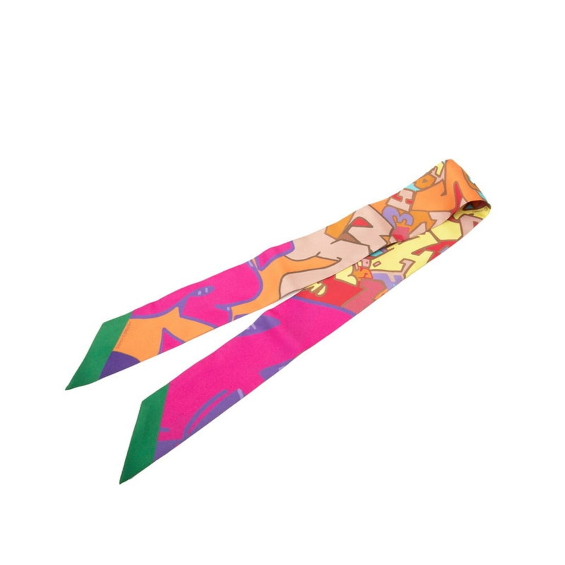 Hermes Twilly Graff Graffiti Scarf Muffler Multicolor Silk Women's HERMES: --- Catalog ---Category: SizeSize (LxW): 86cm x 5cm / 33.85'' x 1.96''Category: DesignType: ScarfColor: Multi-colorGender: WomenMaterial: Silk Category: GeneralBrand: Hermes--- Item List ---Section: C