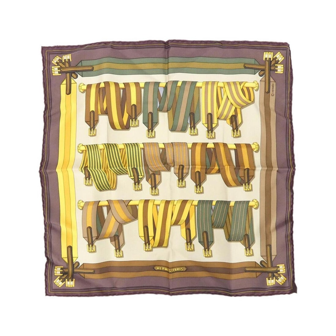 Hermes Hermès Gavroche Petit Scarf: --- Catalog ---Category: SizeSize (LxW): 45cm x 45cm / 17.71'' x 17.71''Category: DesignType: ScarfColor: BrownGender: Women,MenMaterial: Silk Category: GeneralBrand: Hermes--- Item List ---Section: C