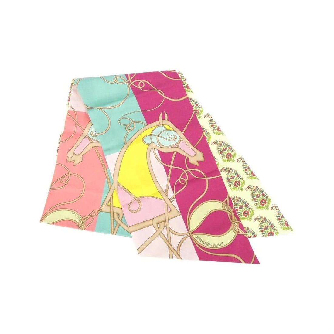 Hermes Maxi Twilly Cut Scarf Muffler: --- Catalog ---Category: SizeSize (LxW): 1.6m x 20cm / 62.99'' x 7.87''Category: DesignType: ScarfColor: Multi-colorGender: WomenMaterial: Silk Category: GeneralBrand: Hermes--- Item List ---Section: 