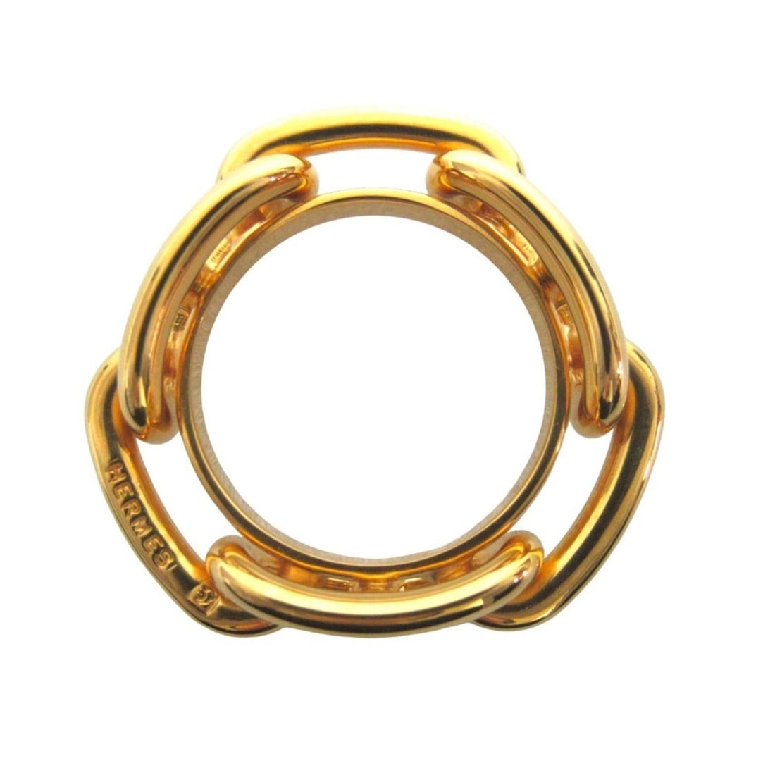 HERMES Chaine d'Ancre Scarf Muffler Ring Gold Color Women's: --- Catalog ---Category: DesignType: Scarf ringColor: GoldGender: WomenMaterial: Metal Category: GeneralBrand: Hermes--- Item List ---Section: ConditionRanking: Rank SA Used - Hardly any traces of usa