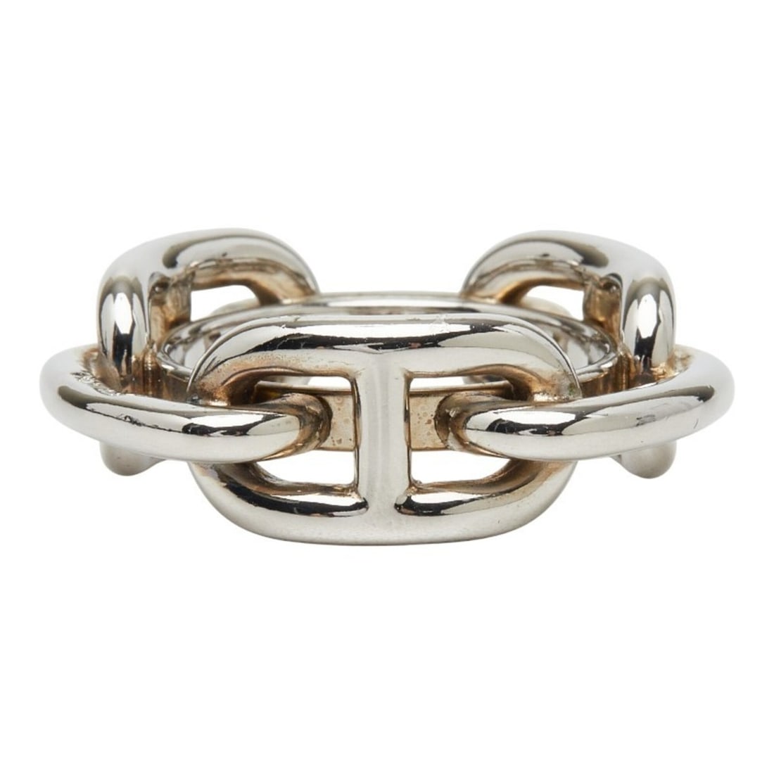 Hermes Chaine d'Ancre Scarf Muffler Ring Silver Metal Women's HERMES: --- Catalog ---Category: DesignType: Scarf ringColor: SilverGender: WomenMaterial: Metal Category: GeneralBrand: HermesCategory: Physical PropertiesSize (HxWxD): 32cm x 30cm / 12.59'' x 11.81''--- Ite