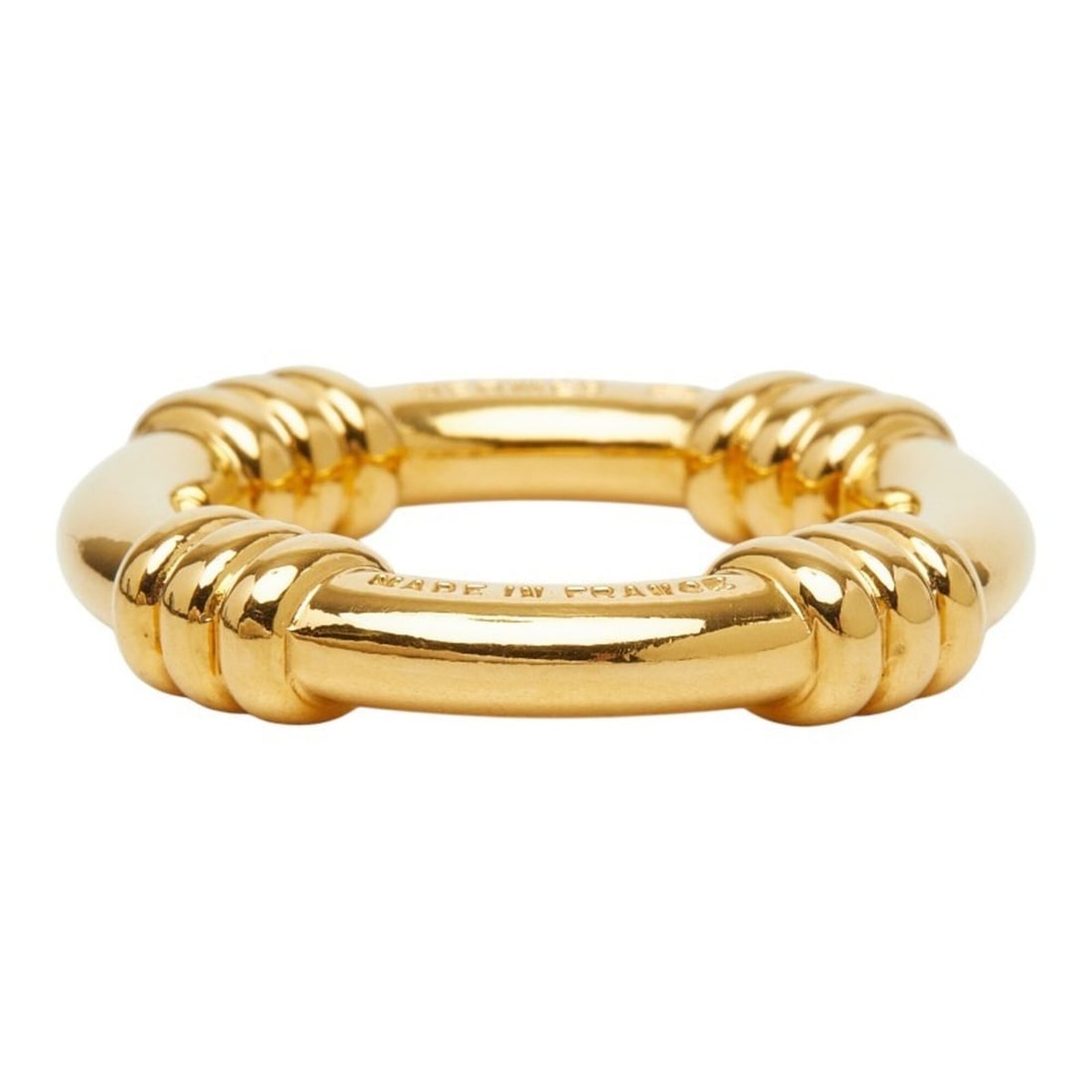 Hermes scarf muffler ring, gold plated, women's.: --- Catalog ---Category: DesignType: Scarf ringColor: GoldGender: WomenCategory: GeneralBrand: HermesCategory: Physical PropertiesSize (HxWxD): 3.26cm x 3.26cm / 1.28'' x 1.28''--- Item List ---Sectio