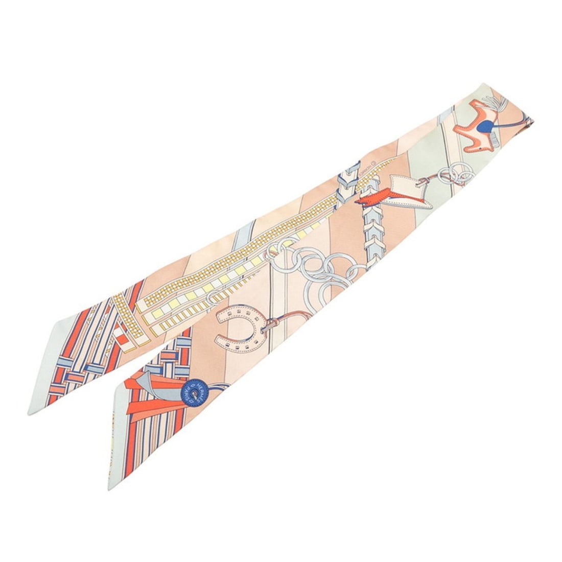 Hermes Twilly BRIDES ET GRIS (Bridles and Charms) Scarf Muffler Multicolor Silk Women's HERMES: --- Catalog ---Category: SizeSize (LxW): 5cm x 85cm / 1.96'' x 33.46''Category: DesignType: ScarfColor: Multi-colorGender: WomenMaterial: Silk Category: GeneralBrand: Hermes--- Item List ---Section: C
