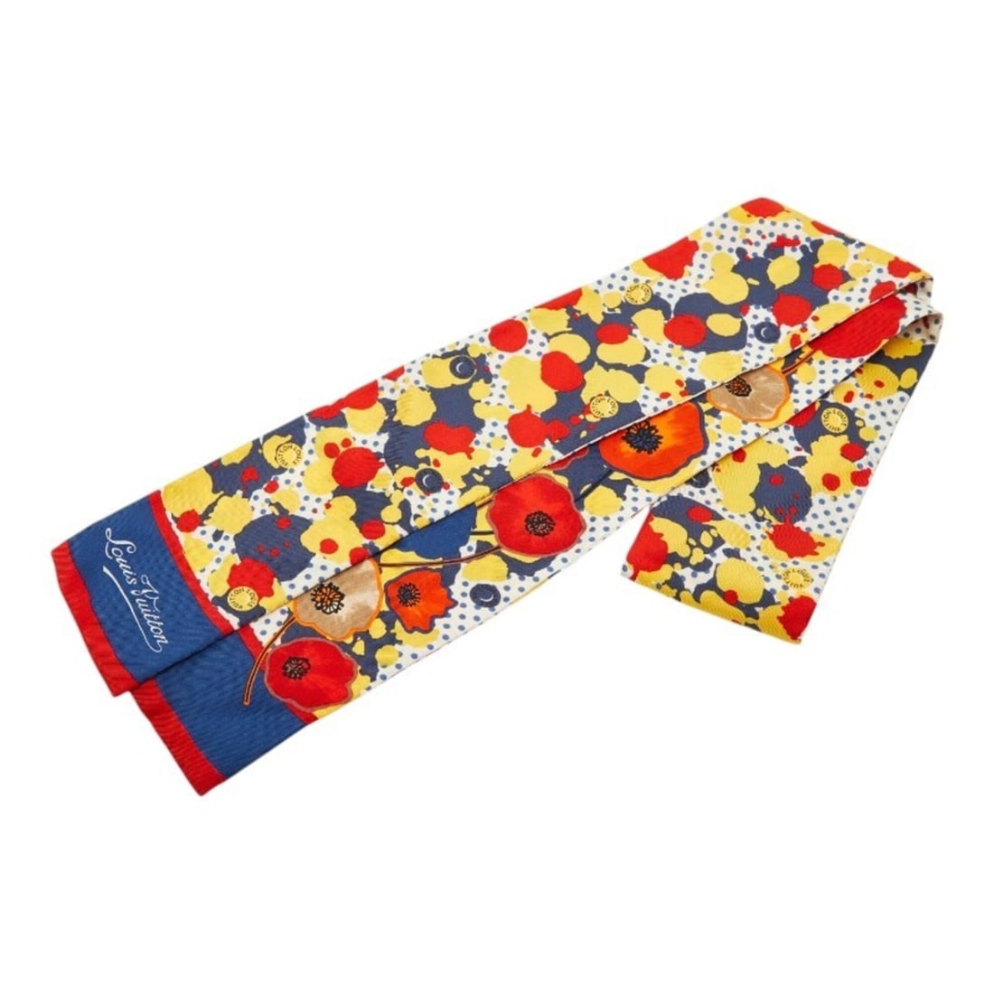Louis Vuitton Bandeau Retro Flower Scarf M75213 Red Yellow Multicolor Silk Women's LOUIS VUITTON: --- Catalog ---Category: SizeSize (LxW): 1.15m x 7cm / 45.66'' x 2.75''Category: DesignType: ScarfColor: Multi-color, Red color, YellowGender: WomenMaterial: Silk Category: GeneralBrand: Louis Vuitton