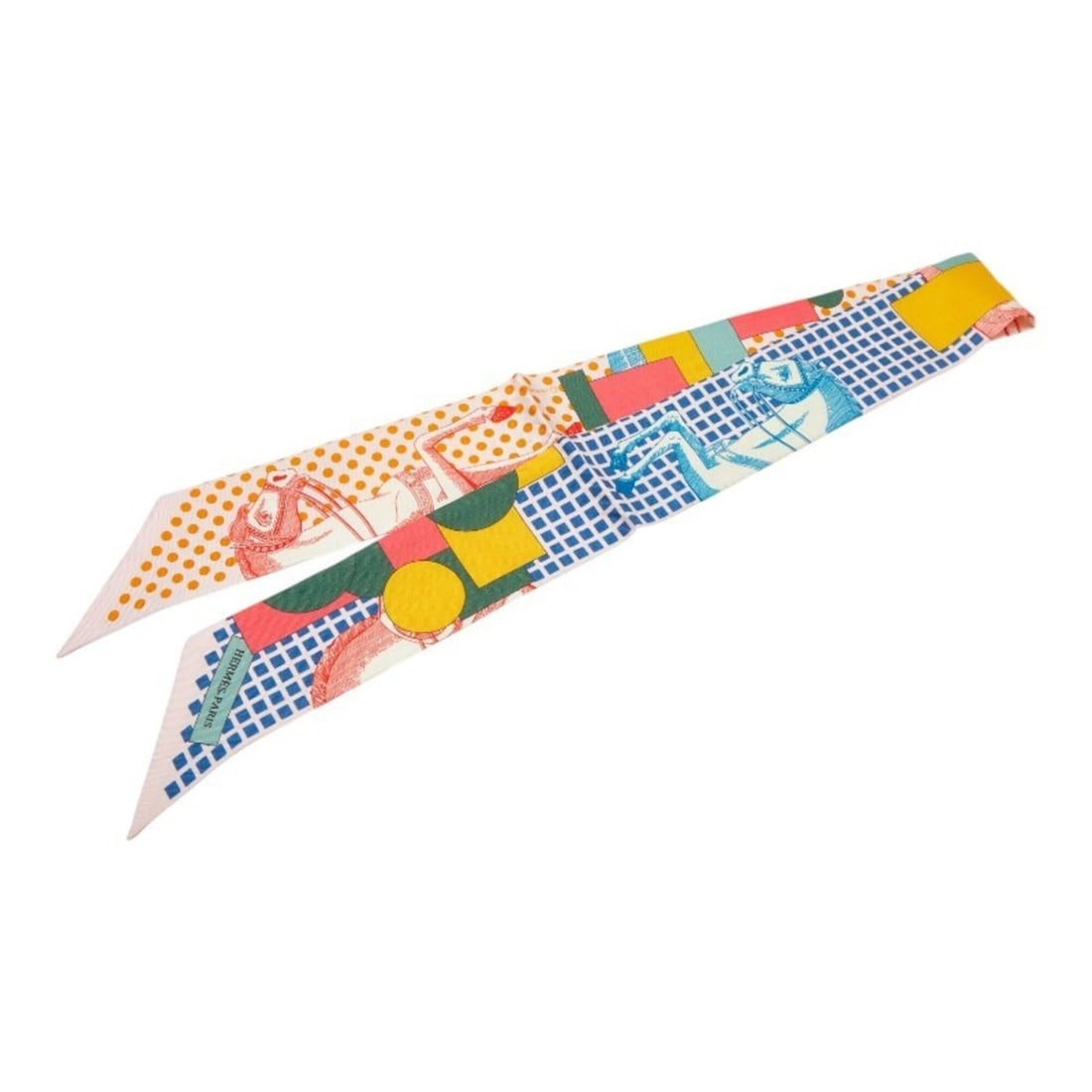 Hermes Twilly Cavalier en Formes Scarf Muffler Red Women's HERMES: --- Catalog ---Category: SizeSize (LxW): 89cm x 5cm / 35.03'' x 1.96''Category: DesignType: ScarfColor: Red colorGender: WomenCategory: GeneralLine: TwillyBrand: Hermes--- Item List ---Section: Condit