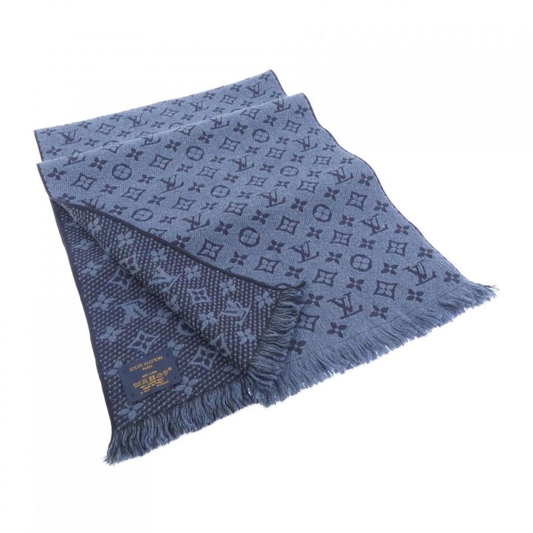 Louis Vuitton Monogram Classic M78525 Scarf: --- Catalog ---Category: SizeSize (LxW): 37.5cm x 1.73m / 14.76'' x 68.11''Category: DesignType: StoleColor: Blue, NavyGender: WomenCategory: GeneralMPN: M78525Brand: Louis Vuitton--- Item List ---Sec