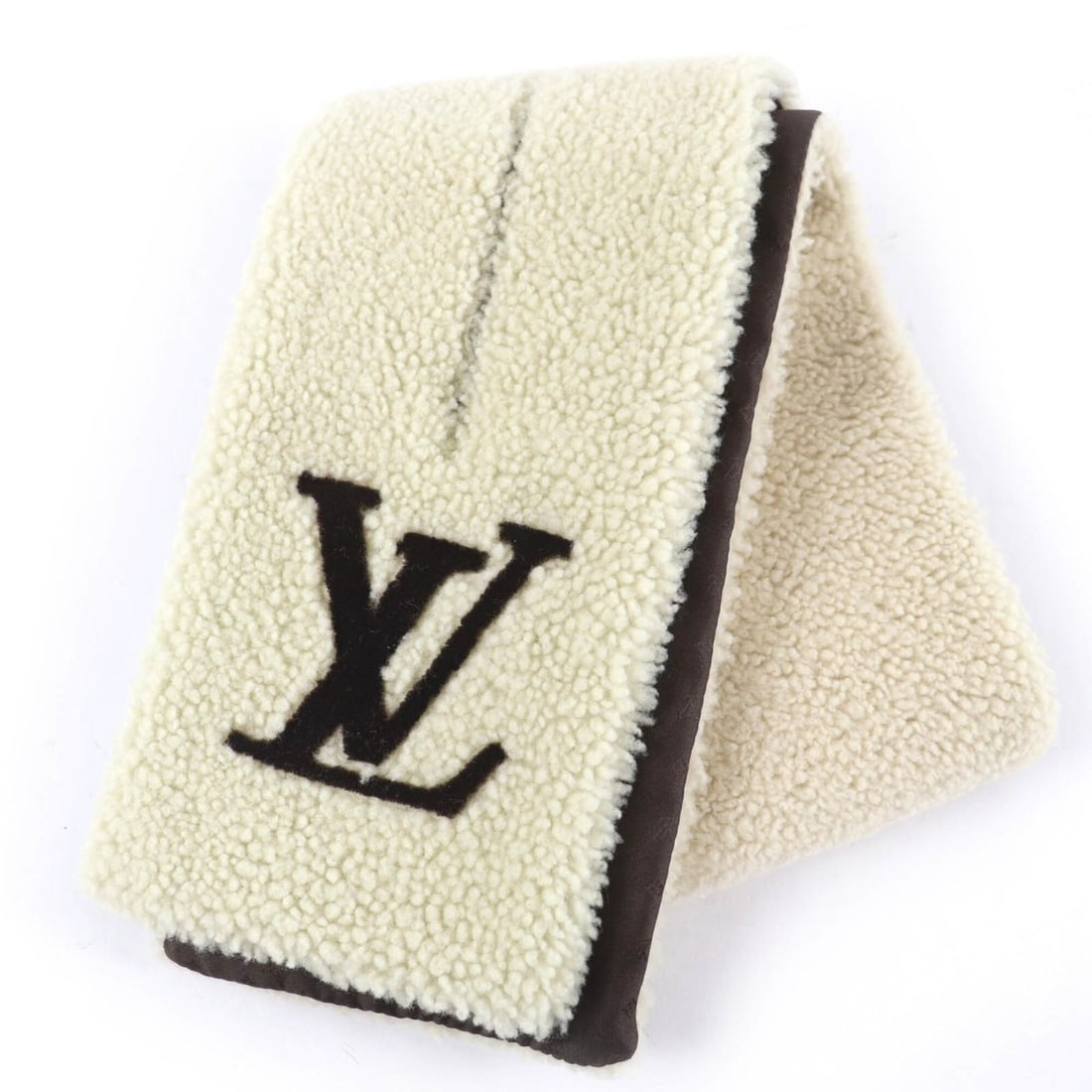 LOUIS VUITTON (Louis Vuitton) 2023 model M79229 LV logo sheepskin fur tippet shawl scarf, ivory,: --- Catalog ---Category: SizeSize (LxW): 1.01m x 13cm / 39.96'' x 5.11''Category: DesignType: TippetColor: IvoryGender: WomenMaterial: Leather 100%, Silk 100%, Polyester Category: GeneralBrand: Louis 