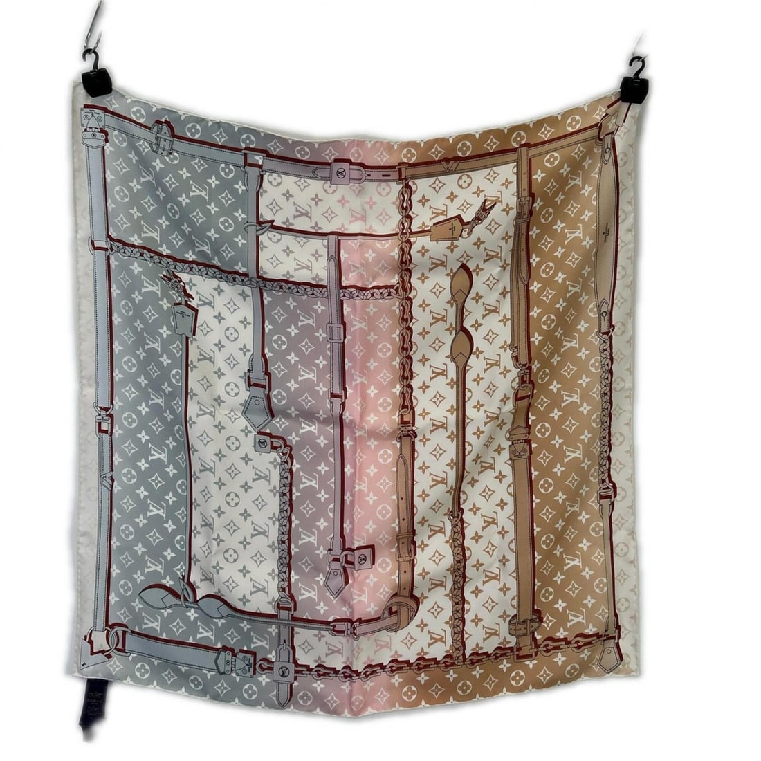 LOUIS VUITTON Carre 70 M77634 Rising Confidential Scarf, Multicolor, Women's: --- Catalog ---Category: SizeSize (LxW): 70cm x 70.5cm / 27.55'' x 27.75''Category: DesignType: ScarfColor: Gray, Light pink, Multi-colorGender: WomenMaterial: Silk Category: GeneralMPN: M77634Brand: 