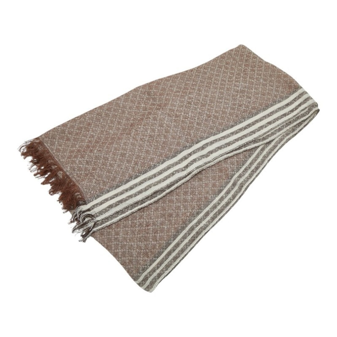Gucci Scarf 336385 Brown Linen/Cotton Women's GUCCI: --- Catalog ---Category: SizeSize (LxW): 2.06m x 46cm / 81.1'' x 18.11''Category: DesignType: StoleColor: BrownGender: WomenMaterial: Hemp , Linen , Cotton Category: GeneralBrand: Gucci--- Item List -