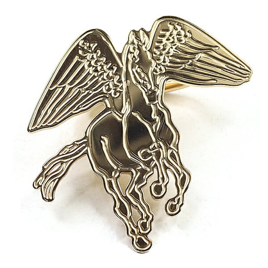 Hermes scarf ring "Pegase Grave" brass (Permabrass) H603872S 00 Yellow: --- Catalog ---Category: DesignType: Scarf ringColor: Yellow goldGender: Women,MenCategory: GeneralBrand: HermesCountry of Origin: FranceCategory: Physical PropertiesWeight: 18.8g / 0.66oz.Size (HxWxD