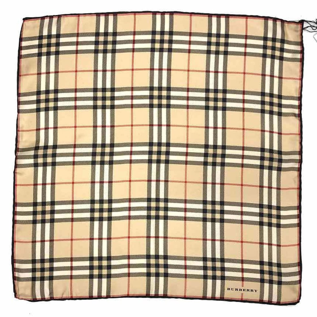BURBERRY Burberry Check Scarf Muffler Silk Beige: --- Catalog ---Category: SizeSize (LxW): 48cm x 48cm / 18.89'' x 18.89''Category: DesignType: ScarfColor: BeigeGender: Women,MenMaterial: Silk Category: GeneralBrand: BurberryCountry of Origin: Italy-