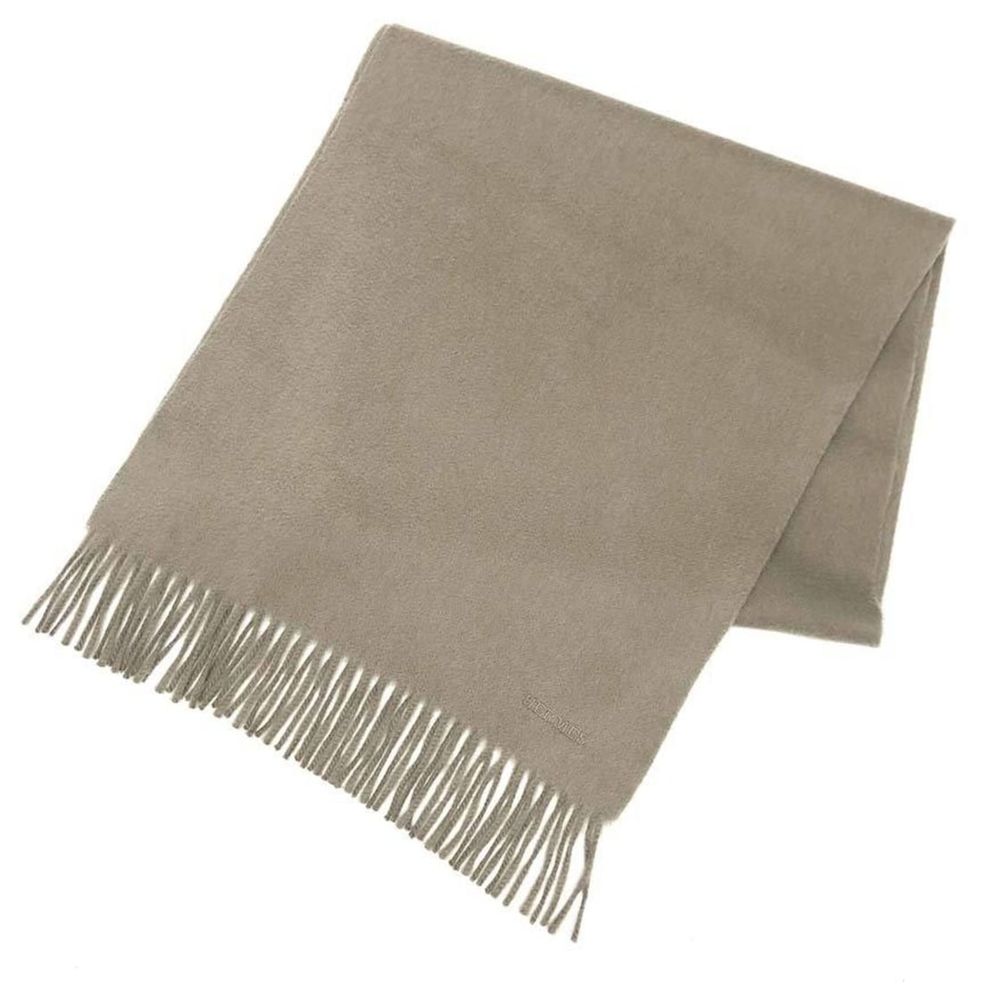 HERMES Unie Brod'ee Cashmere Scarf, Etoupe, Men's/Women's Scarf (1 of 11)