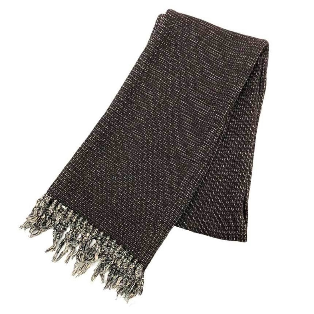 LOUIS VUITTON Louis Vuitton Scarf, Wool and Silk, Brown, Men's Scarf (1 of 10)