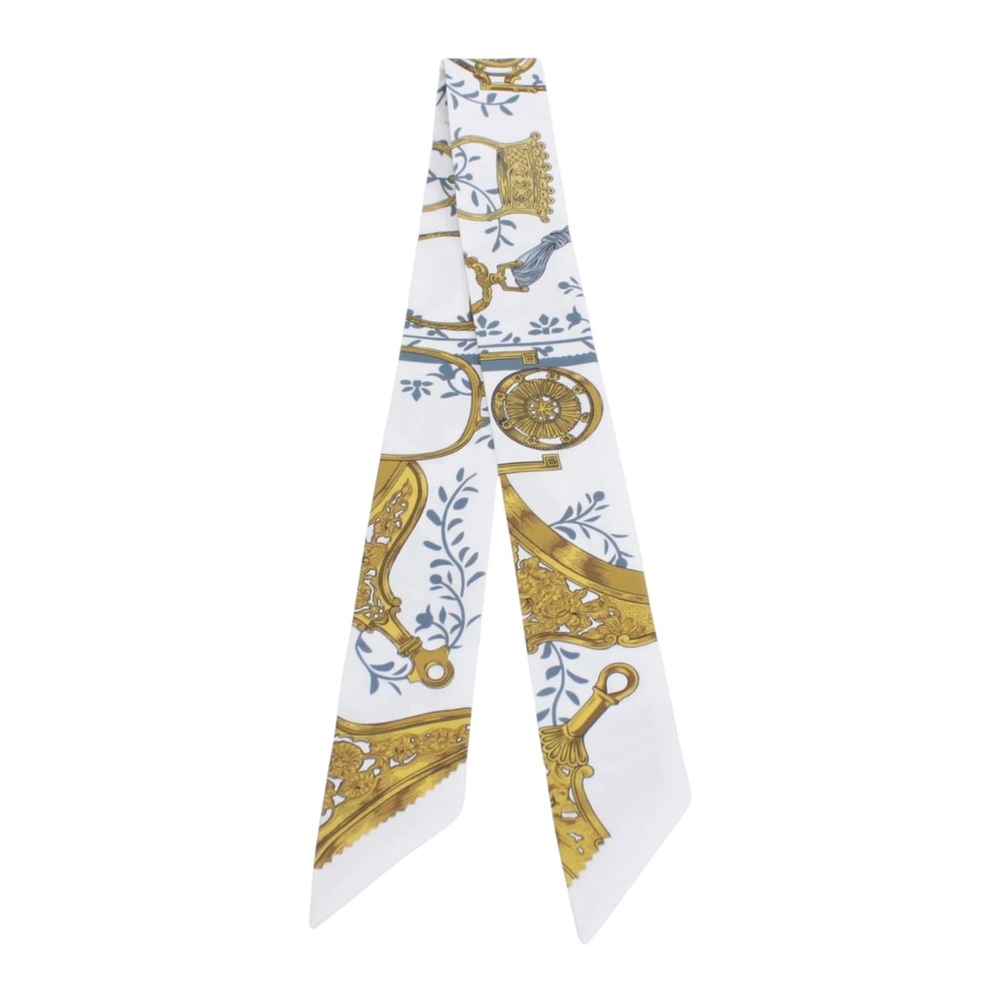 HERMES scarf/muffler, silk, white, yellow, light blue, women's.: --- Catalog ---Category: DesignType: ScarfColor: Light blue, White, YellowGender: WomenMaterial: Silk Category: GeneralBrand: Hermes--- Item List ---Section: ConditionRanking: Rank A Used - A few trac