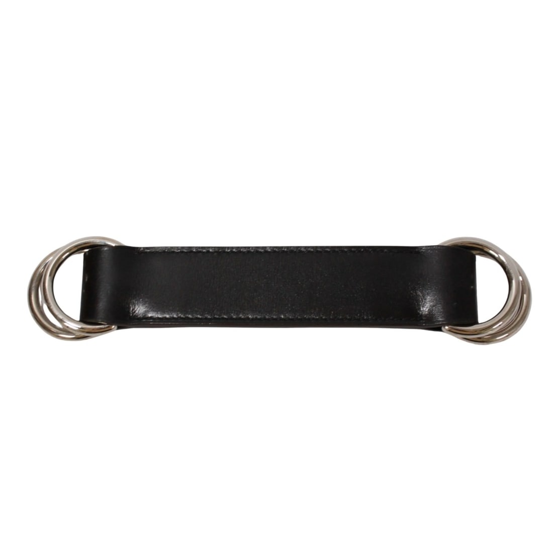 HERMES Romance Scarf Belt with Ring, Box Calf Leather, Black, ?L Stamp, Women's: --- Catalog ---Category: DesignType: OthersColor: BlackGender: Women,MenMaterial: Leather Leather/Fur Type: Box calf leatherCategory: GeneralBrand: Hermes--- Item List ---Section: ConditionRanking: Ra