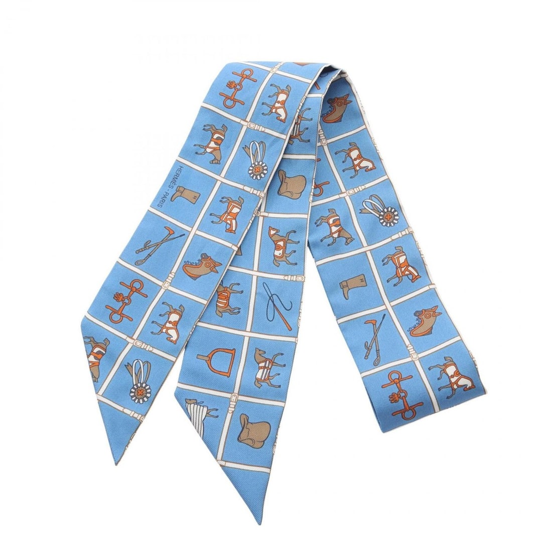 Hermes Twilly Couvertures Nouvelles Scarf Muffler Silk Women's Blue Multicolor: --- Catalog ---Category: SizeSize (LxW): 85cm x 5cm / 33.46'' x 1.96''Category: DesignType: ScarfColor: Blue, Multi-colorGender: WomenMaterial: Silk Category: GeneralBrand: Hermes--- Item List ---Sect