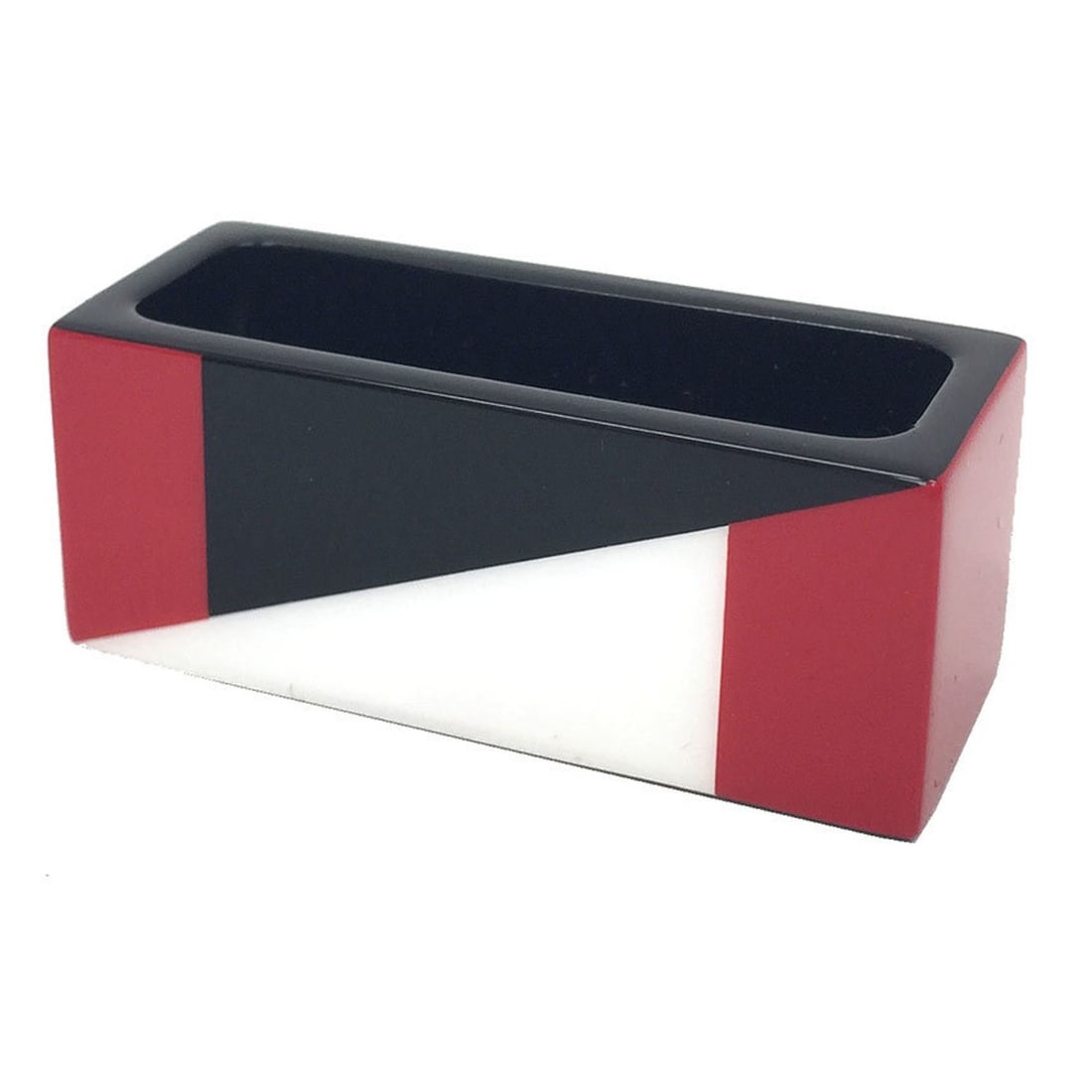Hermes HERMES scarf ring color block aq10335: --- Catalog ---Category: DesignType: Scarf ringColor: Black, Red color, WhiteGender: WomenCategory: GeneralBrand: HermesCategory: Physical PropertiesSize (HxWxD): 1.8cm x 3.3cm x 7.00mm / 0.7'' x 1.29
