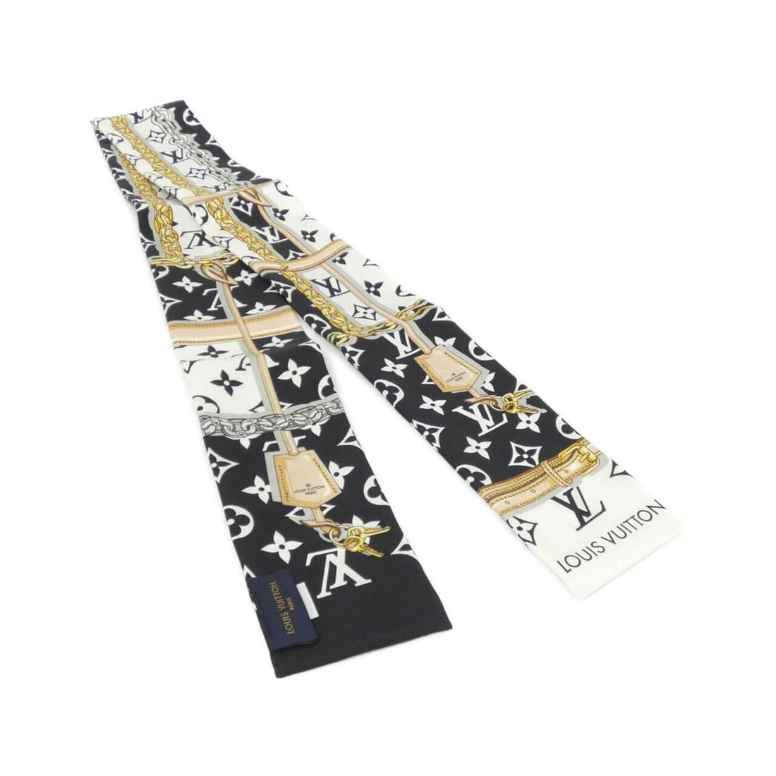 Louis Vuitton Bandeau Monogram Confidential M78656 Scarf/Muffler: --- Catalog ---Category: SizeSize (LxW): 1.2m x 8cm / 47.24'' x 3.14''Category: DesignType: ScarfColor: BlackGender: WomenMaterial: Silk Category: GeneralMPN: M78656Brand: Louis Vuitton--- Item List -
