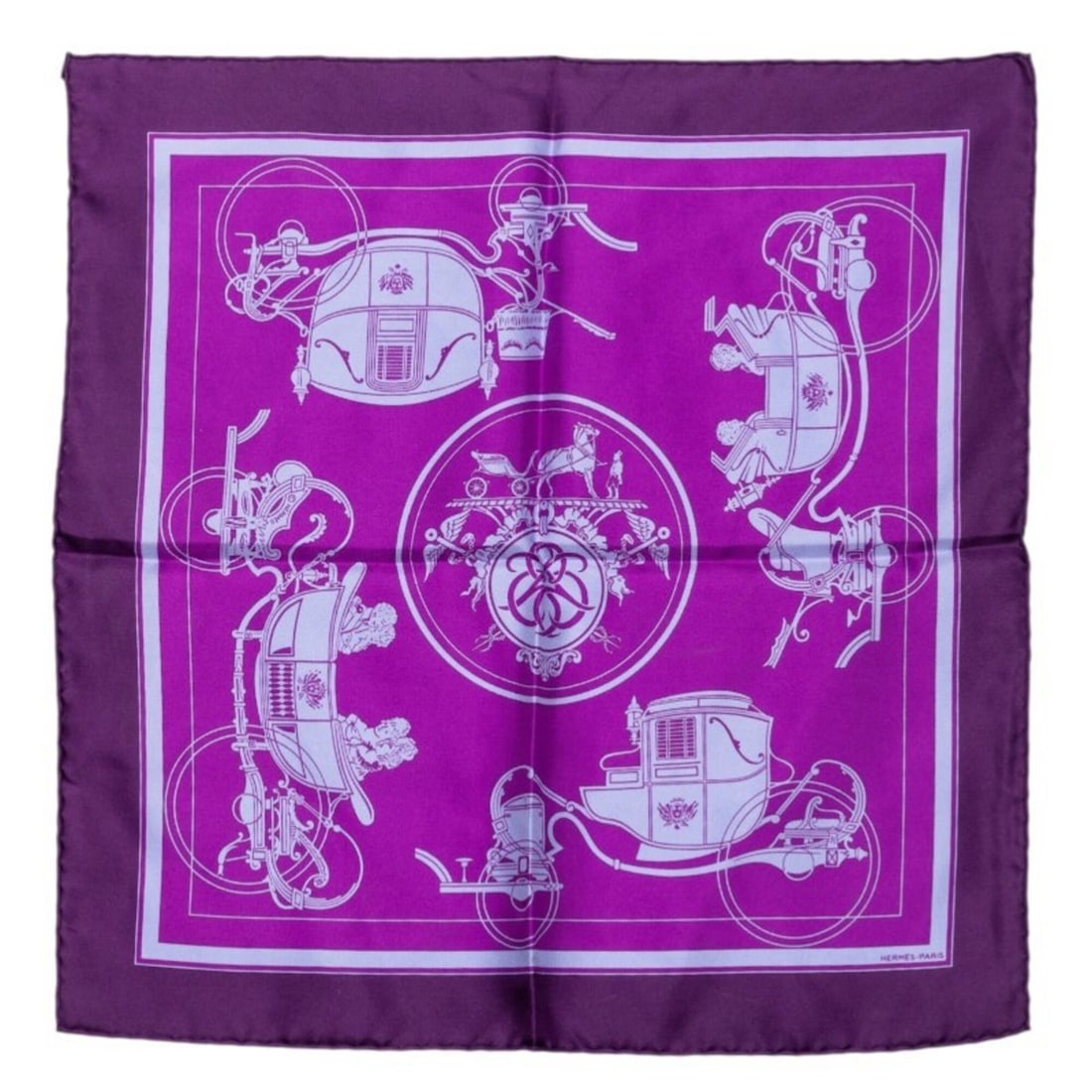 Hermes Carre 40 Ex-Libris Scarf/Muffler, Purple Silk, Women's: --- Catalog ---Category: SizeSize (LxW): 41.5cm x 42cm / 16.33'' x 16.53''Category: DesignType: ScarfColor: PurpleGender: WomenMaterial: Silk Category: GeneralBrand: Hermes--- Item List ---Section: