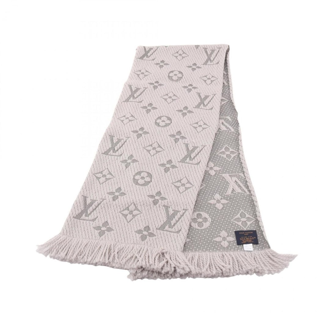Louis Vuitton Echarpe Logomania Gris Perle Scarf, Wool and Silk, Women's, Gray, M74742: --- Catalog ---Category: SizeSize (LxW): 1.68m x 30cm / 66.14'' x 11.81''Category: DesignType: ShawlColor: GrayGender: WomenMaterial: Wool , Silk Category: GeneralMPN: M74742Brand: Louis Vuitton---
