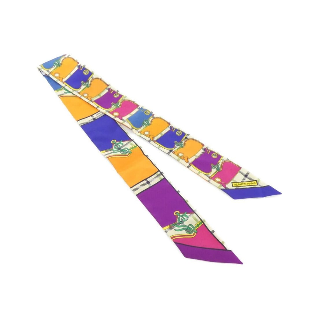 Hermes Twilly 061595S Scarf Muffler: --- Catalog ---Category: SizeSize (LxW): 86cm x 5cm / 33.85'' x 1.96''Category: DesignType: ScarfColor: OrangeGender: Women,MenMaterial: Silk Category: GeneralLine: TwillyBrand: Hermes--- Item List --