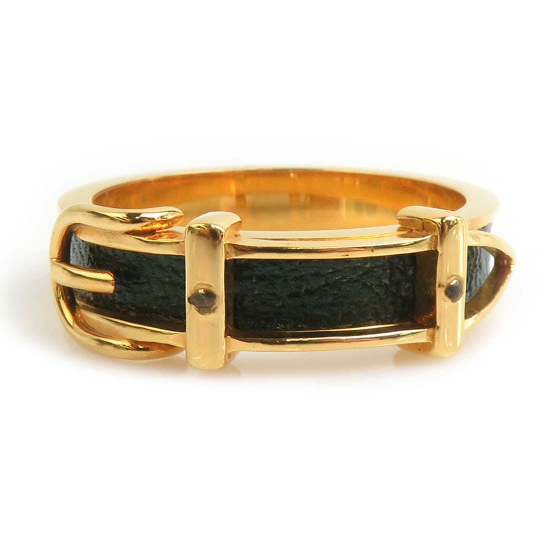 Hermes scarf/muffler ring with belt motif, metal and leather, gold green, for women. Free shipping.: --- Catalog ---Category: DesignType: Scarf ringColor: Gold, GreenGender: WomenMaterial: Metal , Leather Category: GeneralBrand: HermesCountry of Origin: FranceCategory: Physical PropertiesSize (HxWxD)