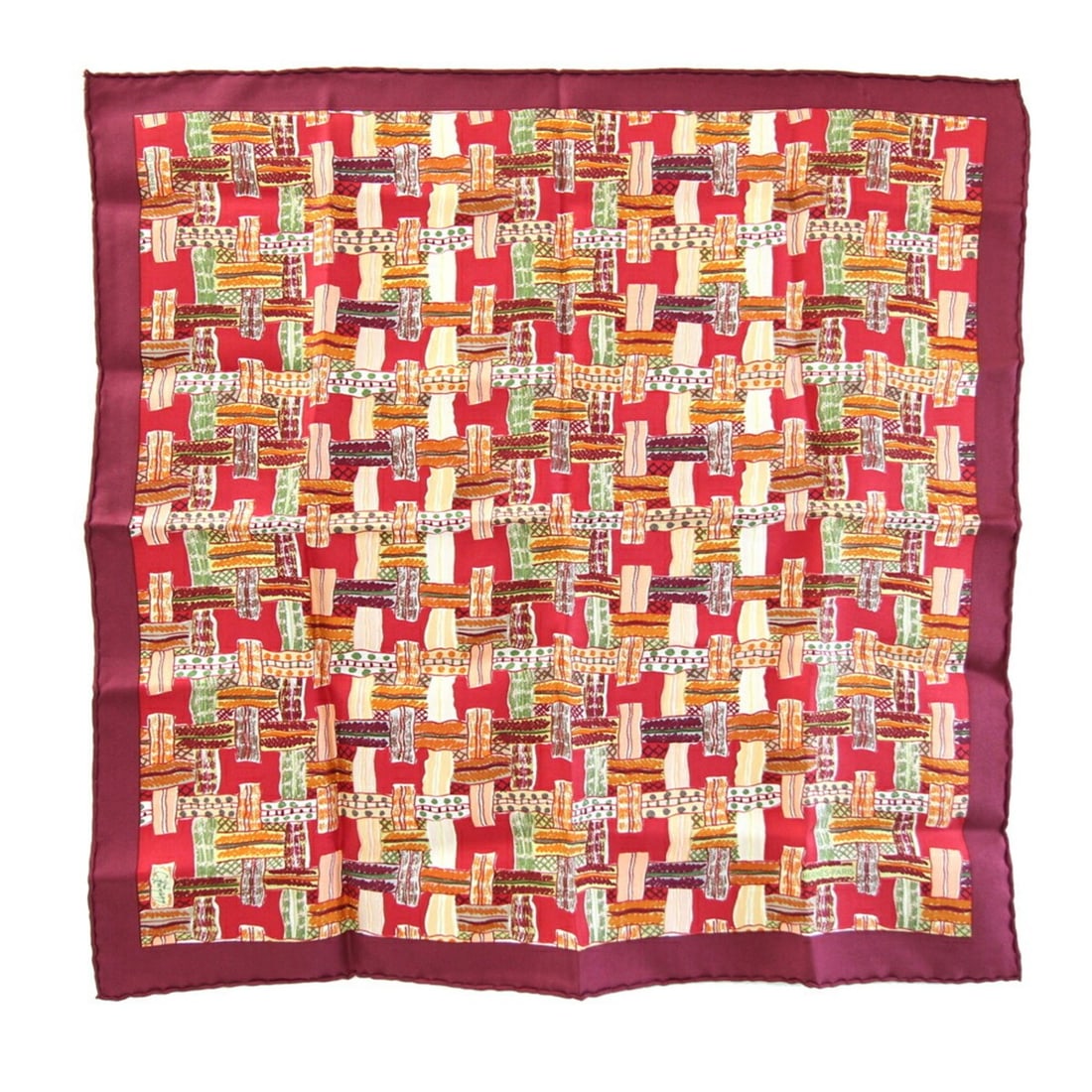 Hermes scarf/muffler, Carre 42, Bordeaux, 100% silk, Petit Carre, mini stole, women's.: --- Catalog ---Category: SizeSize (LxW): 42cm x 43cm / 16.53'' x 16.92''Category: DesignType: ScarfColor: BordeauxGender: WomenMaterial: Silk Category: GeneralBrand: HermesCountry of Origin: France---