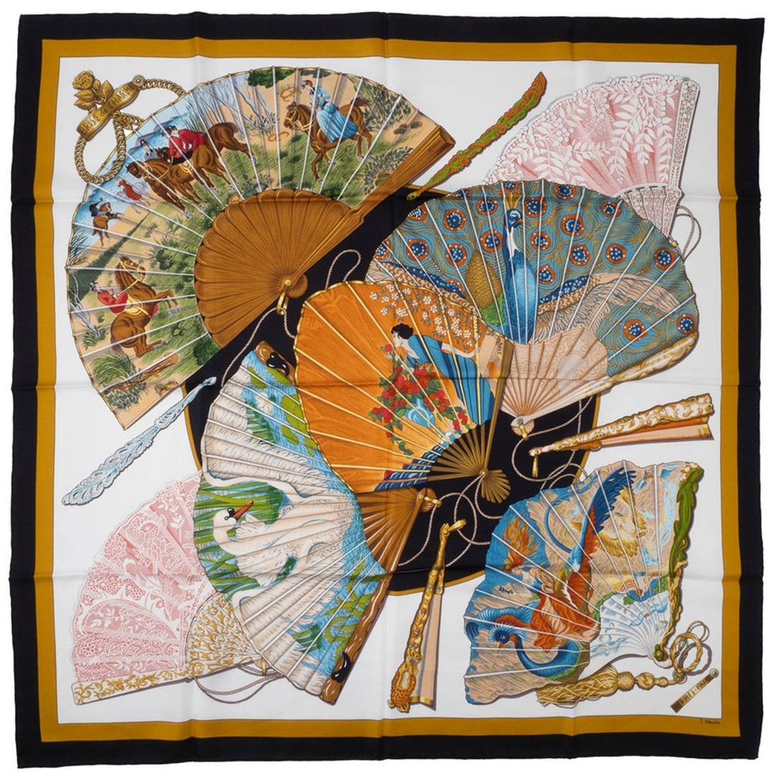 Hermes Hermès BRISE de CHARME Scarf/Muffler, Carré 90, Enchanting Breeze, Silk, Multicolor,: --- Catalog ---Category: SizeSize (LxW): 88cm x 89cm / 34.64'' x 35.03''Category: DesignType: ScarfColor: Multi-colorGender: WomenMaterial: Silk 100%Category: GeneralBrand: Hermes--- Item List ---Sect