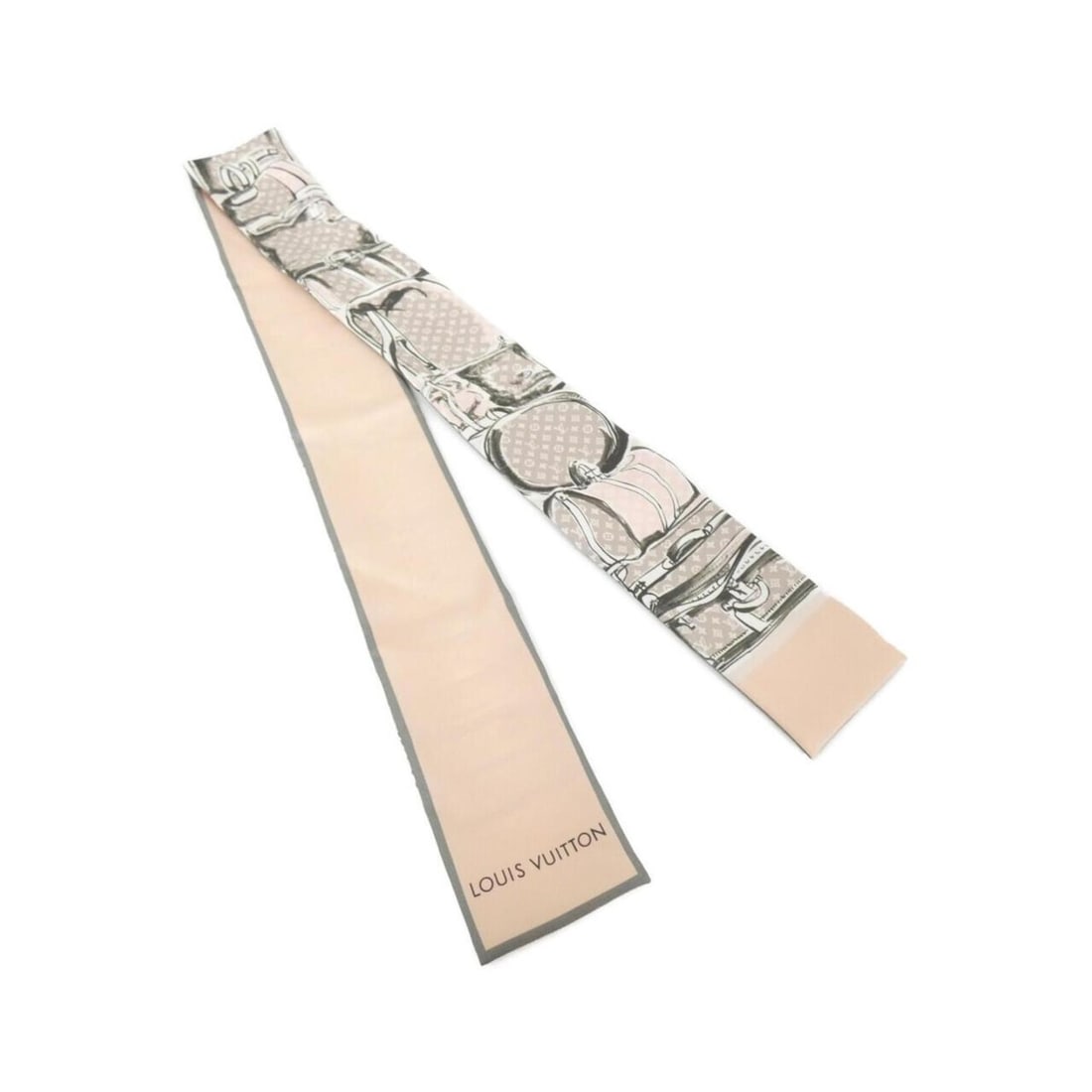 Louis Vuitton Bandeau Trunk M73965 Scarf Muffler: --- Catalog ---Category: SizeSize (LxW): 1.2m x 7.5cm / 47.24'' x 2.95''Category: DesignType: ScarfGender: WomenMaterial: Silk Category: GeneralBrand: Louis Vuitton--- Item List ---Section: ConditionR