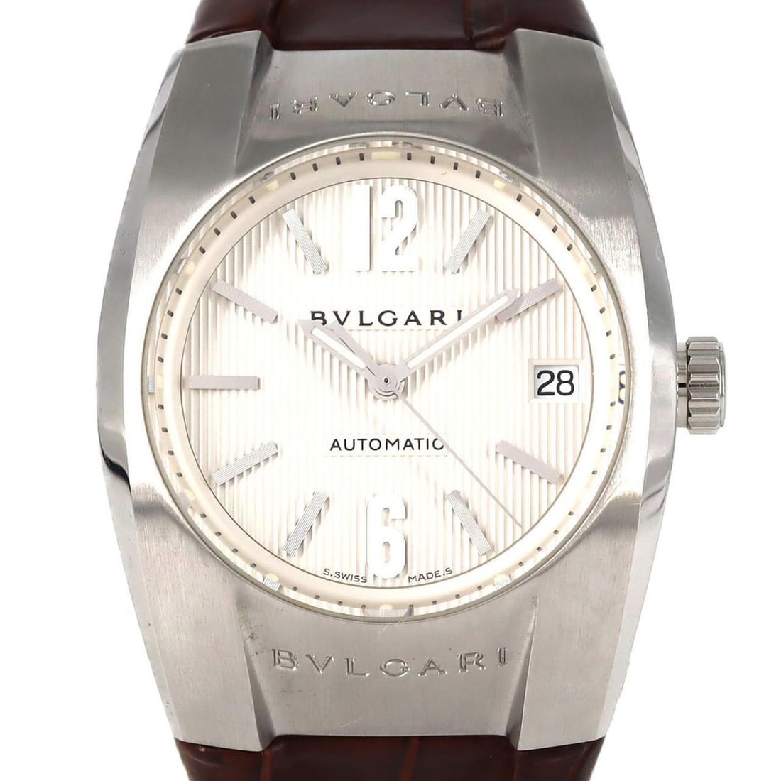 Bulgari Ergon EG35S SS Automatic Watch: --- Catalog ---Category: SizeCase Diameter: 35mm / 1.38''Category: DesignType: WristwatchGender: Men,WomenColor (Dial): SilverMaterial (Case): Stainless steelCategory: GeneralMPN: EG35SBrand: BvlgariC