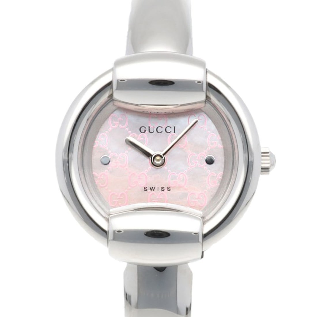 Gucci watch, stainless steel YA014513 (1400L), quartz, women's, GUCCI pink shell.: --- Catalog ---Category: SizeWrist Size: 16cm / 6.29''Case Diameter: 25mm / 0.98''Category: DesignType: WristwatchGender: WomenMaterial (Band): Stainless steelMaterial (Case): Stainless