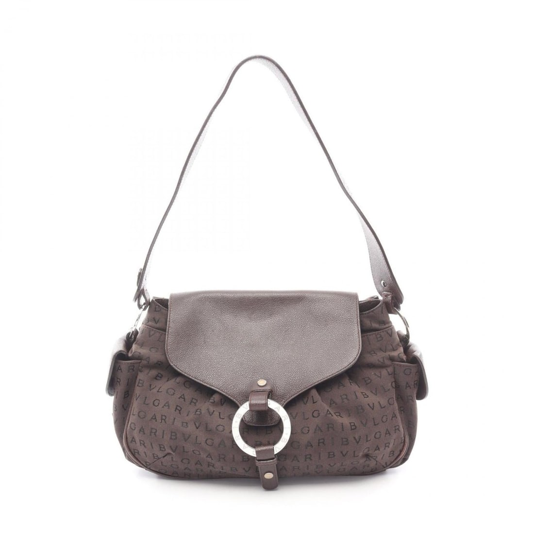 Bulgari BVLGARI Logo Mania Shoulder Bag Handbag Canvas Leather Women's Brown: --- Catalog ---Category: SizeSize (HxWxD): 26.5cm x 30cm x 11cm / 10.43'' x 11.81'' x 4.33''Category: DesignType: Handbag, Shoulder bagColor: BrownGender: WomenMaterial: Canvas , Leather Category: Gen