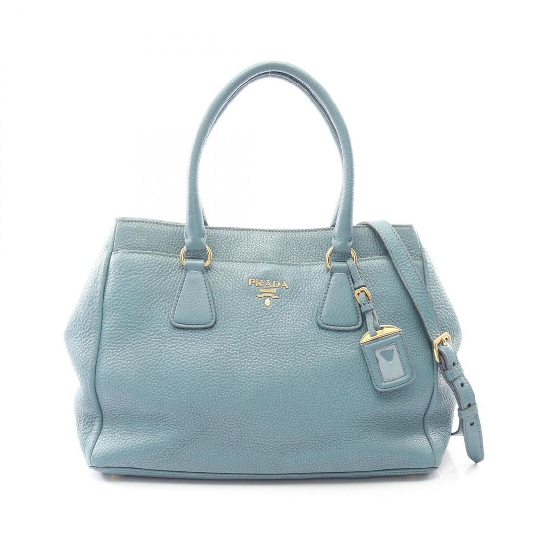 Prada Vitello Daino 2-Way Tote Bag/Handbag, Leather, Women's, Green: --- Catalog ---Category: SizeSize (HxWxD): 27cm x 38cm x 19cm / 10.62'' x 14.96'' x 7.48''Category: DesignType: Handbag, Tote bagColor: GreenGender: WomenMaterial: Leather Category: GeneralBrand: Prad