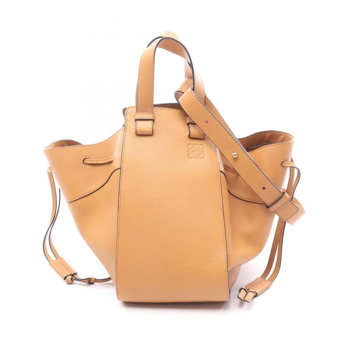 Loewe Hammock Medium 2-Way Handbag, Leather, Women's, Brown: --- Catalog ---Category: SizeSize (HxWxD): 28cm x 16cm x 31cm / 11.02'' x 6.29'' x 12.2''Category: DesignType: HandbagColor: BrownGender: WomenMaterial: Leather Category: GeneralBrand: Loewe--- Item L