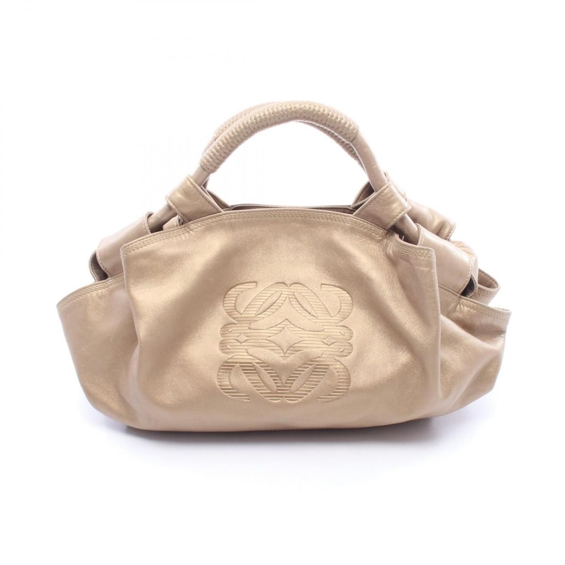 Loewe Nappa Aire Handbag, Leather, Women's, Gold Tone: --- Catalog ---Category: SizeSize (HxWxD): 22cm x 46cm x 12cm / 8.66'' x 18.11'' x 4.72''Category: DesignType: HandbagColor: GoldGender: WomenMaterial: Leather Category: GeneralBrand: Loewe--- Item Li