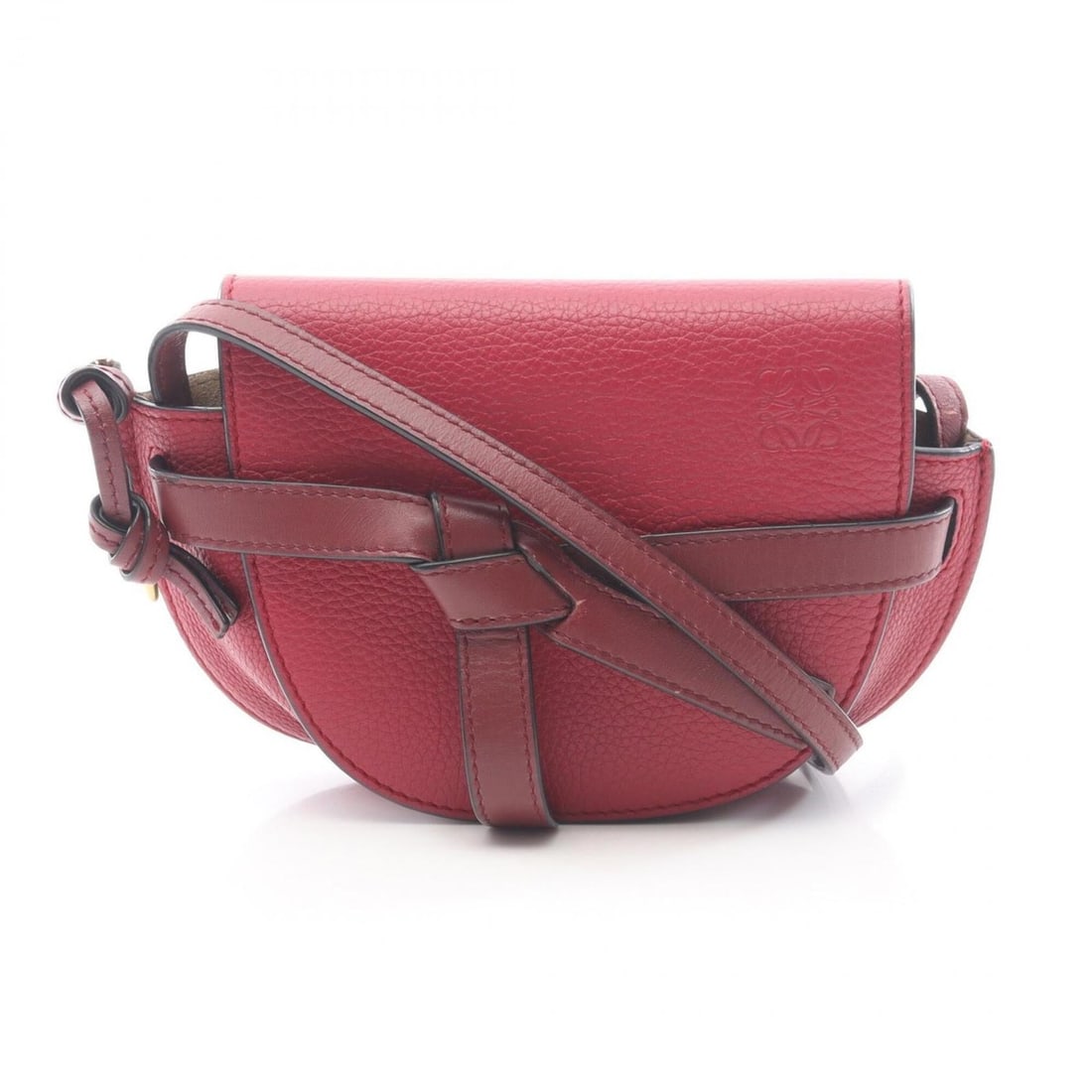 Loewe Gate Bag Mini Shoulder Handbag Leather Women's Pink/Burgundy: --- Catalog ---Category: SizeSize (HxWxD): 12cm x 19cm x 6cm / 4.72'' x 7.48'' x 2.36''Category: DesignType: Shoulder bagColor: Bordeaux, PinkGender: WomenMaterial: Leather Category: GeneralBrand: Loe
