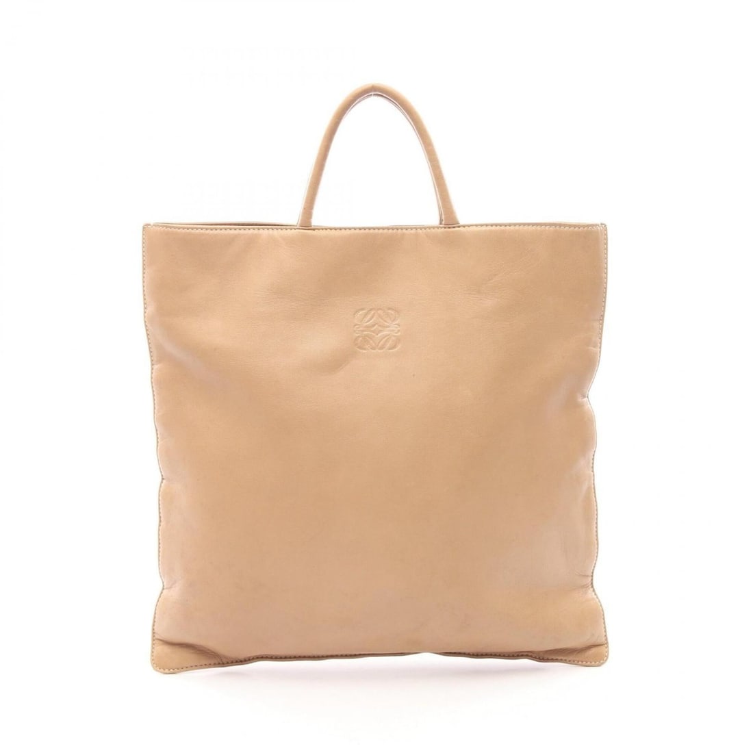Loewe Anagram Tote Bag Handbag Leather Women's Beige: --- Catalog ---Category: SizeSize (HxWxD): 32cm x 33.5cm x 1cm / 12.59'' x 13.18'' x 0.39''Category: DesignType: Handbag, Tote bagColor: BeigeGender: WomenMaterial: Leather Category: GeneralBrand: Loe