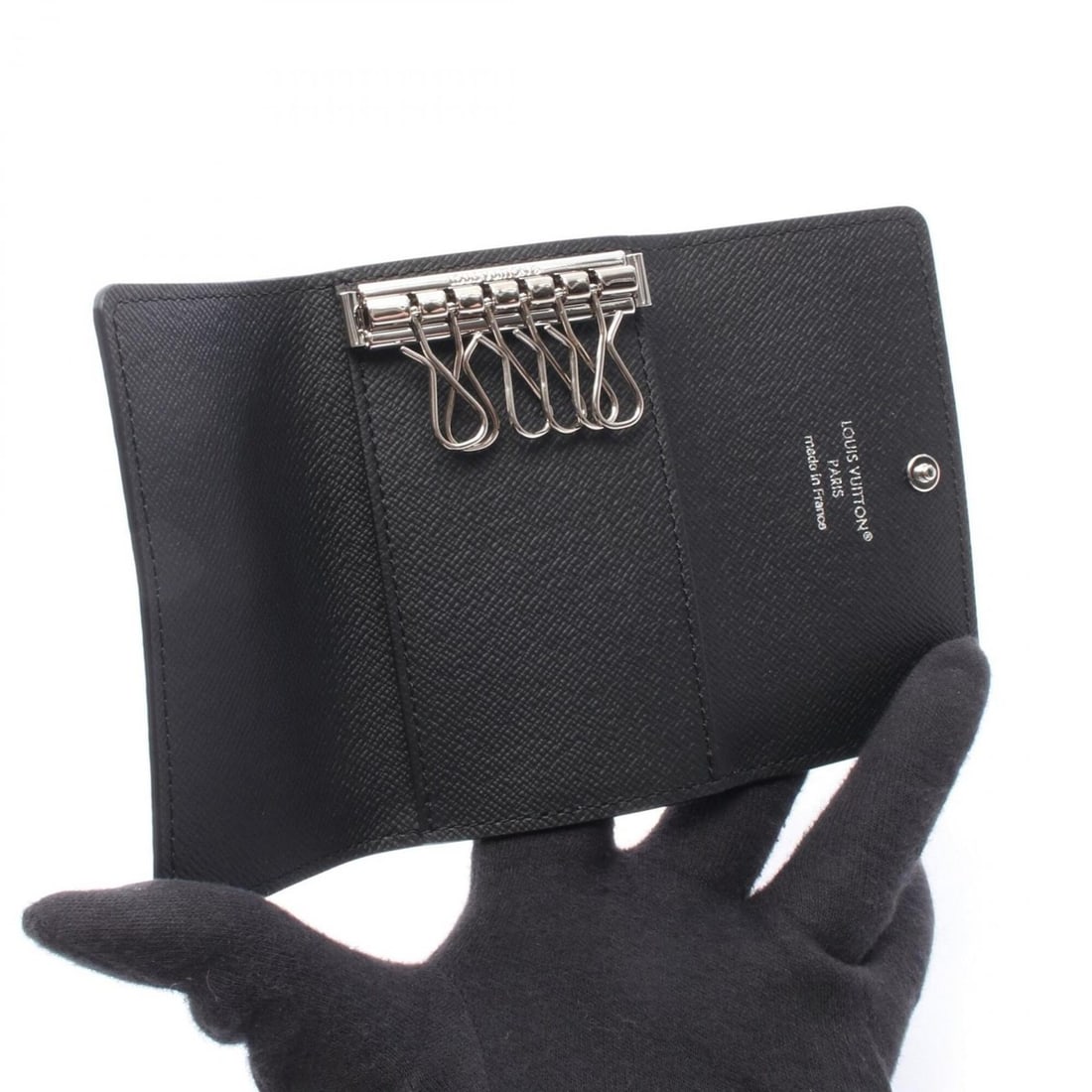 Louis Vuitton Multicles 6 Monogram Eclipse Key Case Accessory for Men, Black, M82603 - 3
