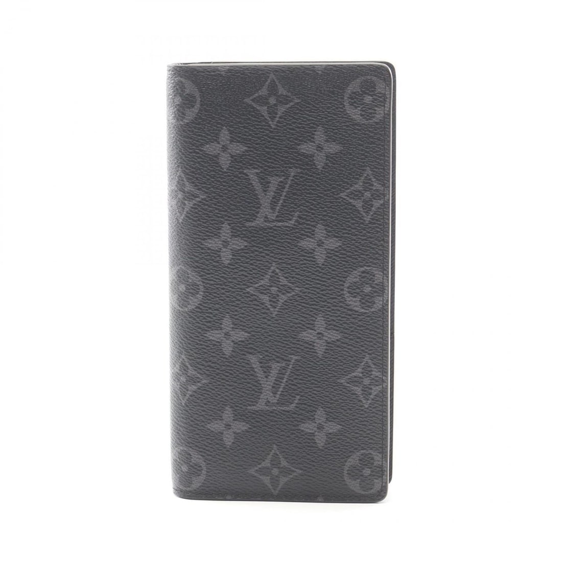 Louis Vuitton Portefeuille Brazza Monogram Eclipse Bi-fold Long Wallet for Men, Black, M61697 (1 of 14)